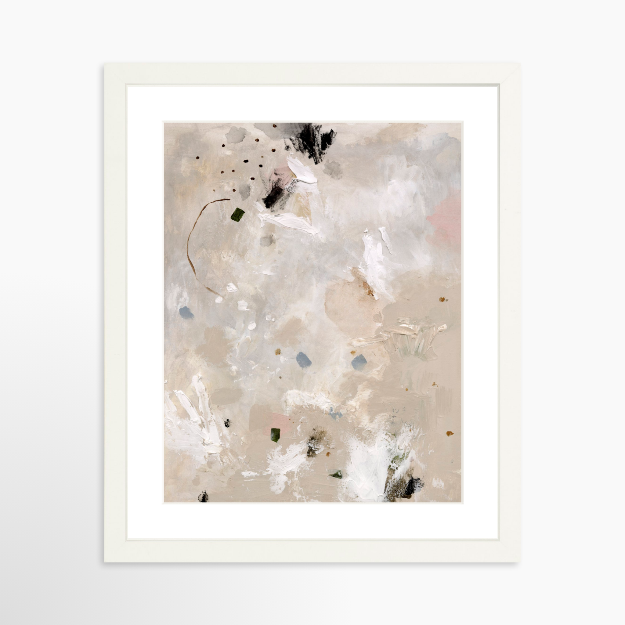 11x14 / White Frame + White Mat