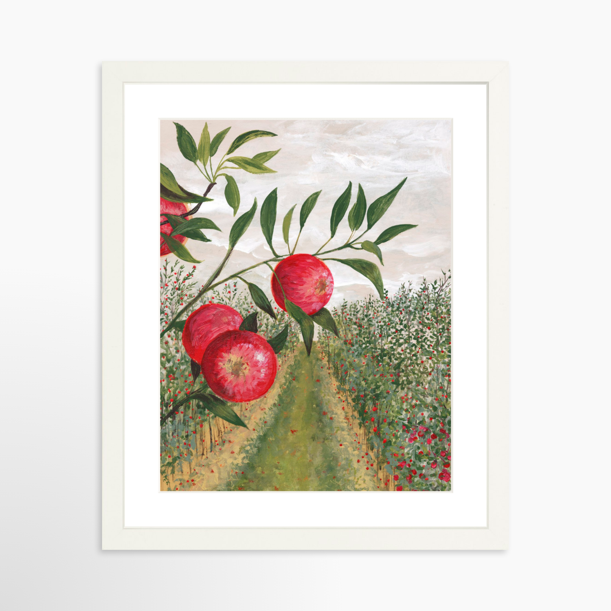 11x14 / White Frame + White Mat