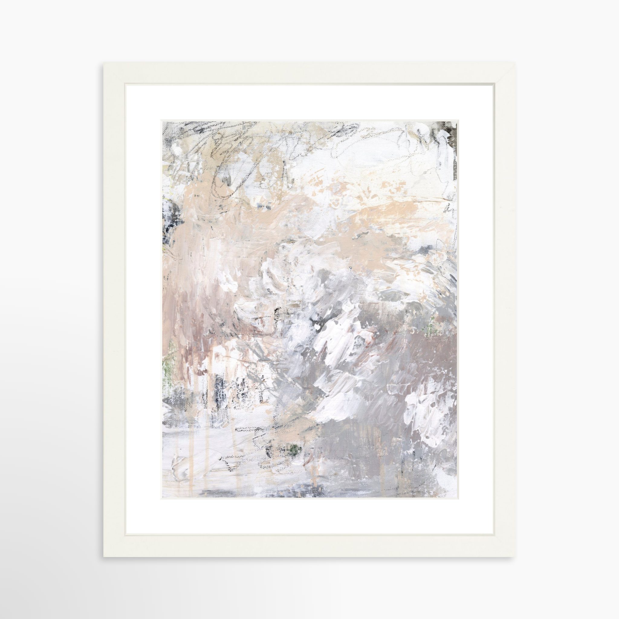 11x14 / White Frame + White Mat