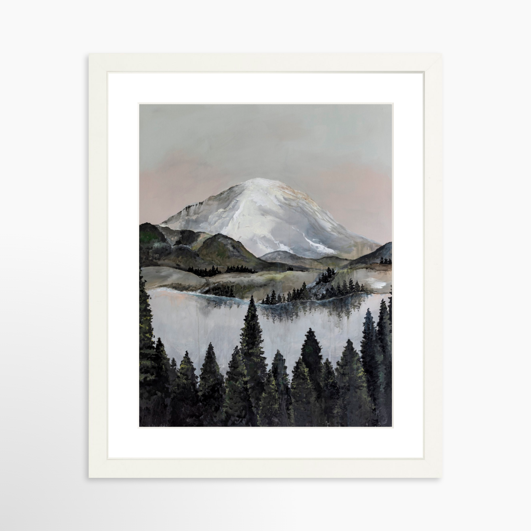 11x14 / White Frame + White Mat