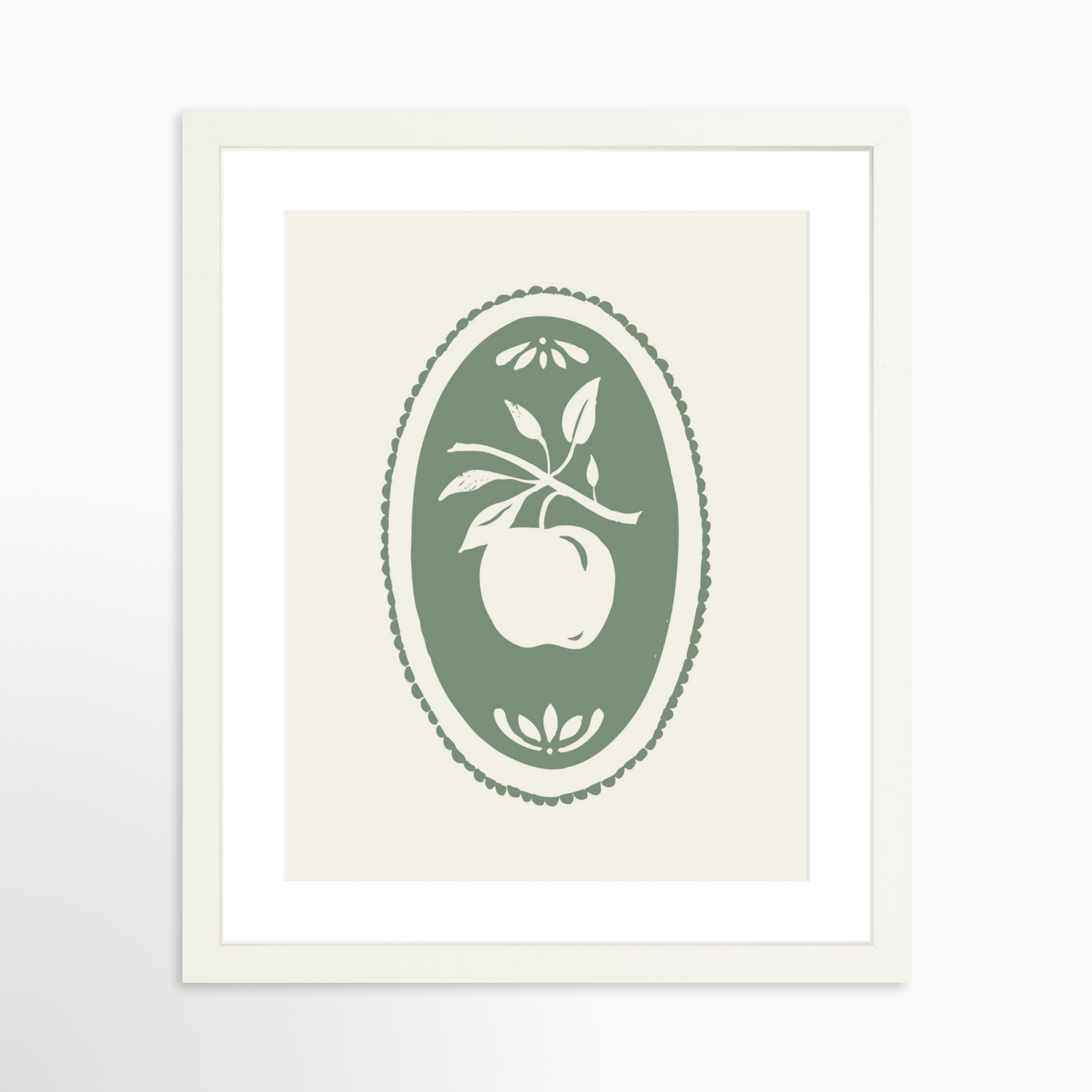 11x14 / White Frame + White Mat