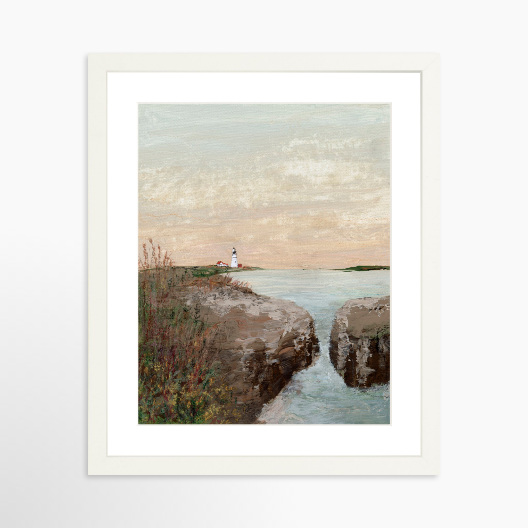11x14 / White Frame + White Mat