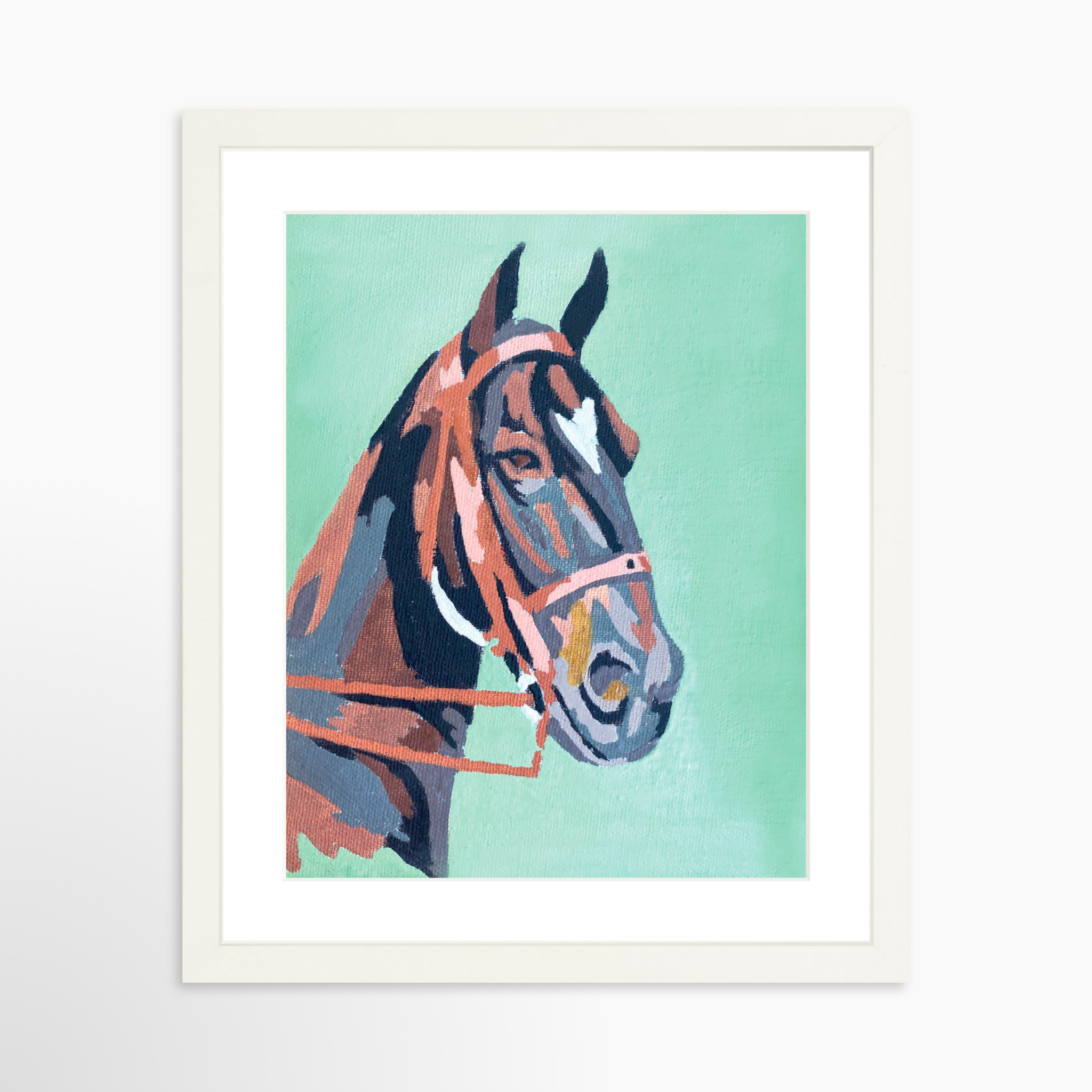11x14 / White Frame + White Mat