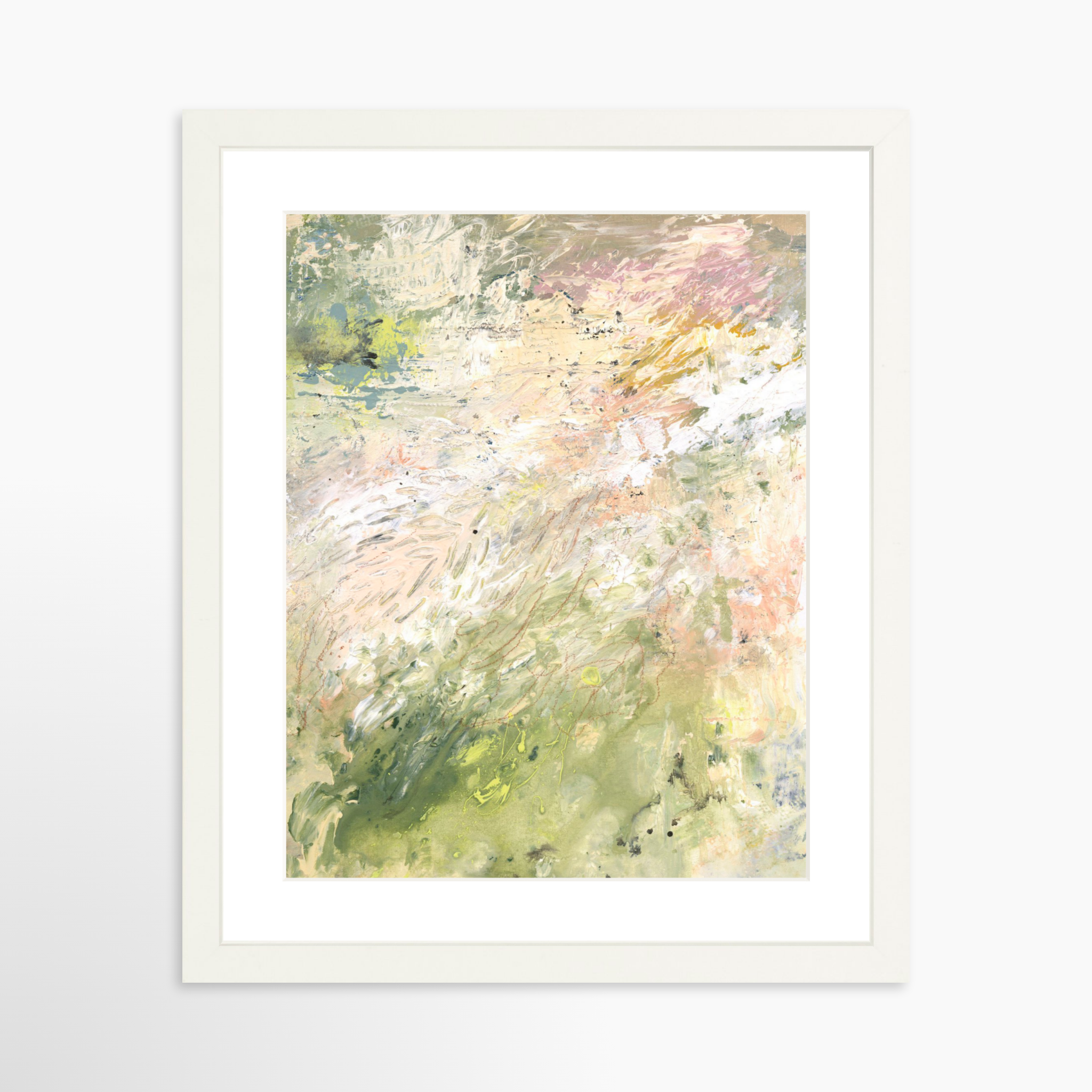 11x14 / White Frame + White Mat