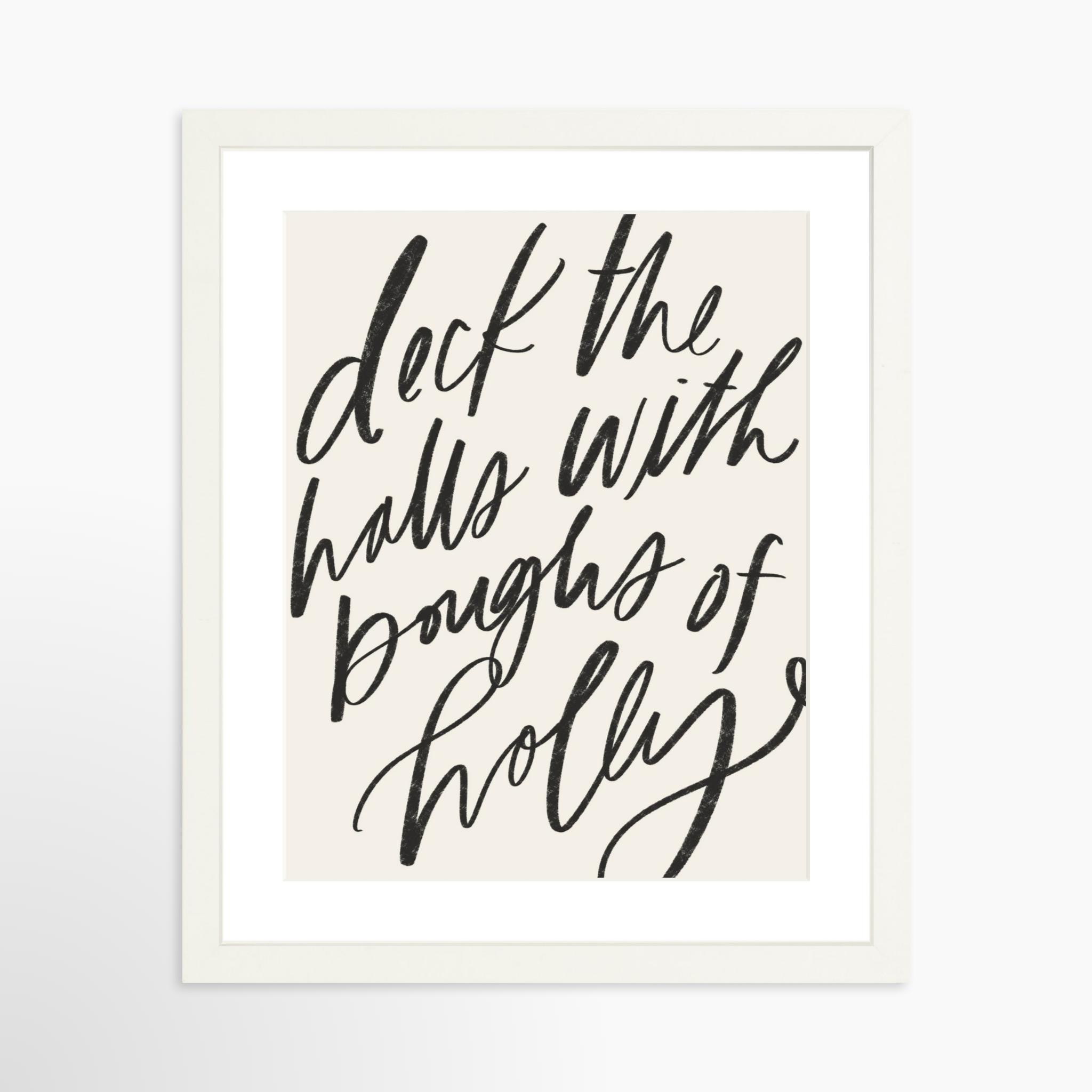 11x14 / White Frame + White Mat