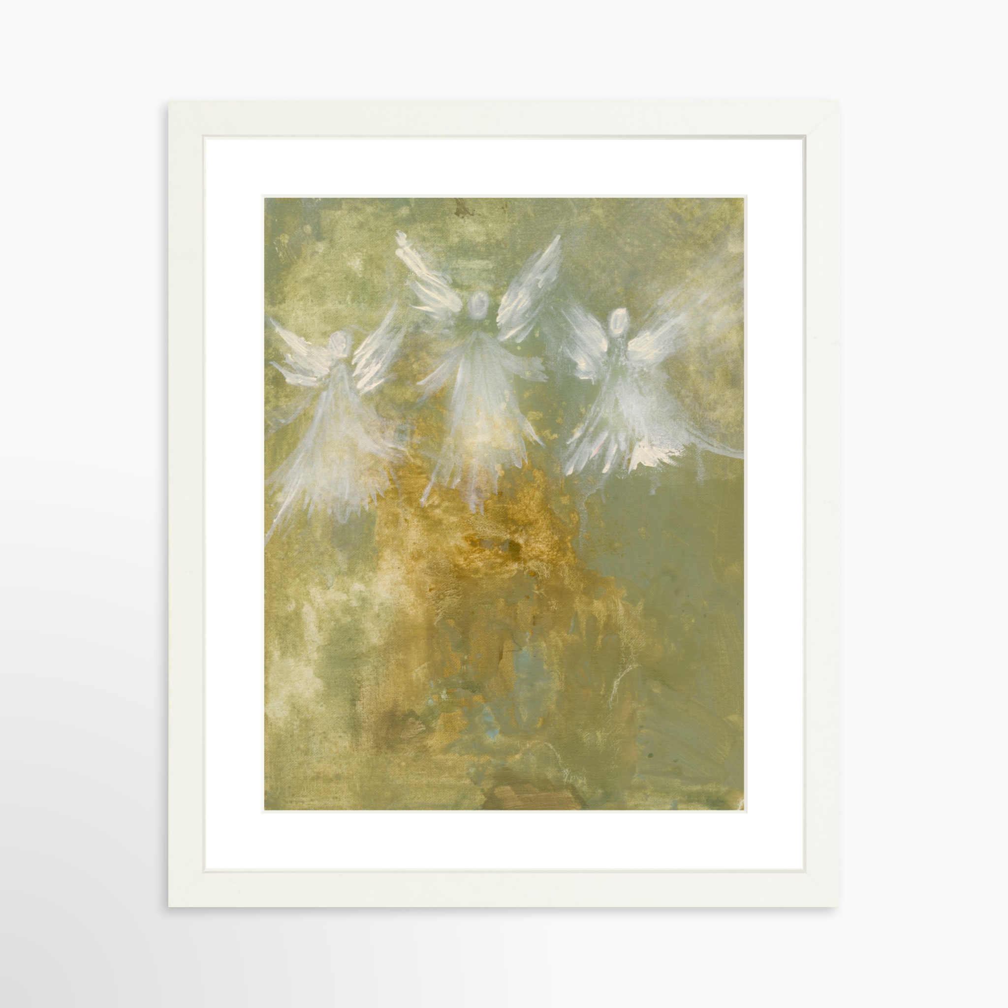 11x14 / White Frame + White Mat