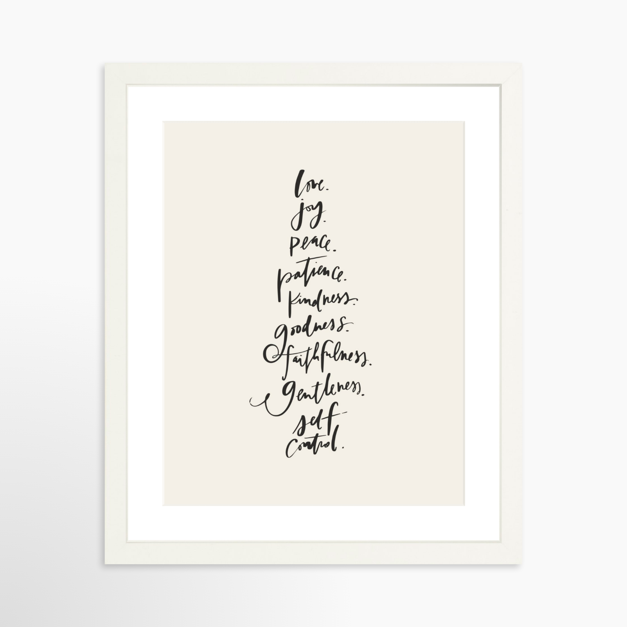 11x14 / White Frame + White Mat