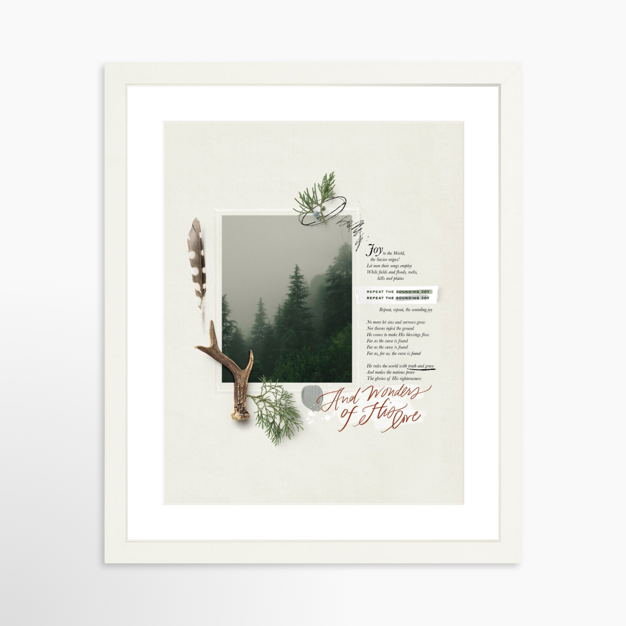 11x14 / White Frame + White Mat