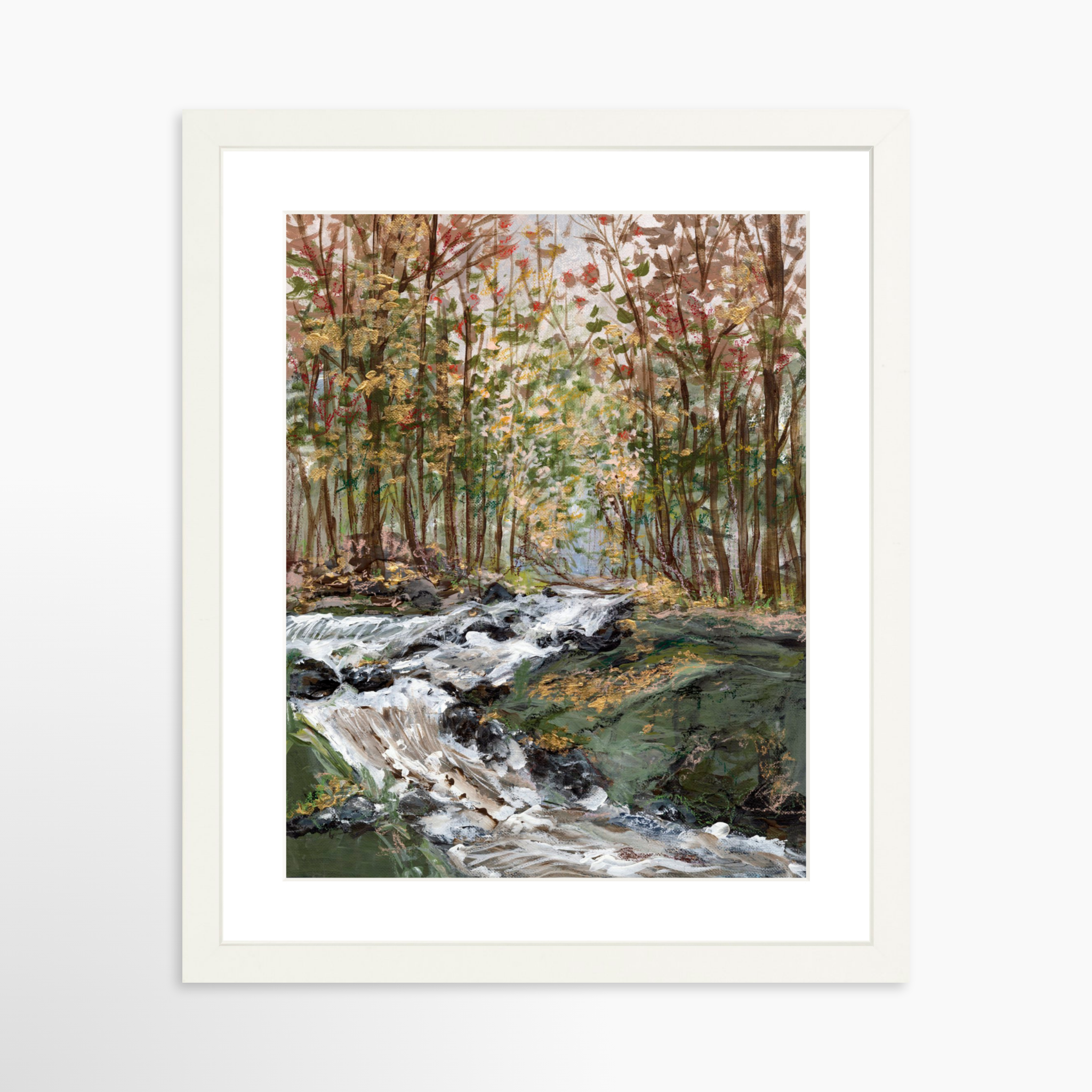 11x14 / White Frame + White Mat