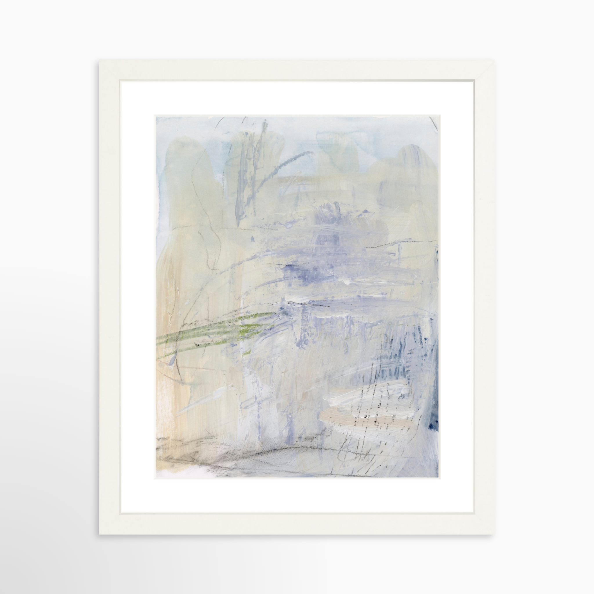 11x14 / White Frame + White Mat