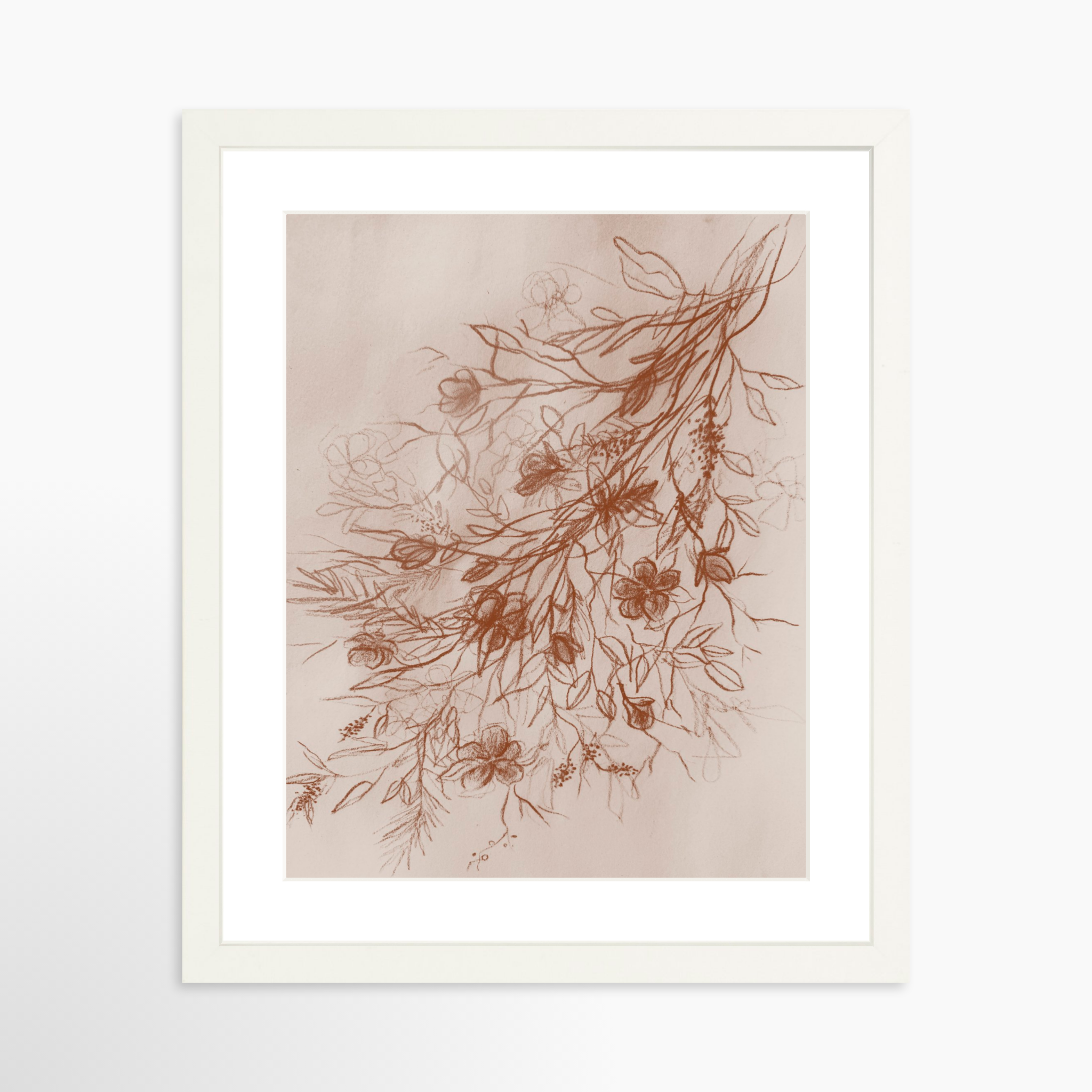 11x14 / White Frame + White Mat