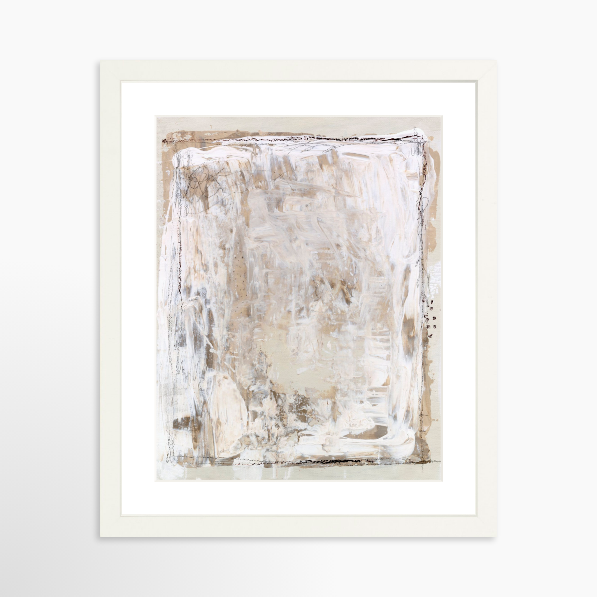 11x14 / White Frame + White Mat