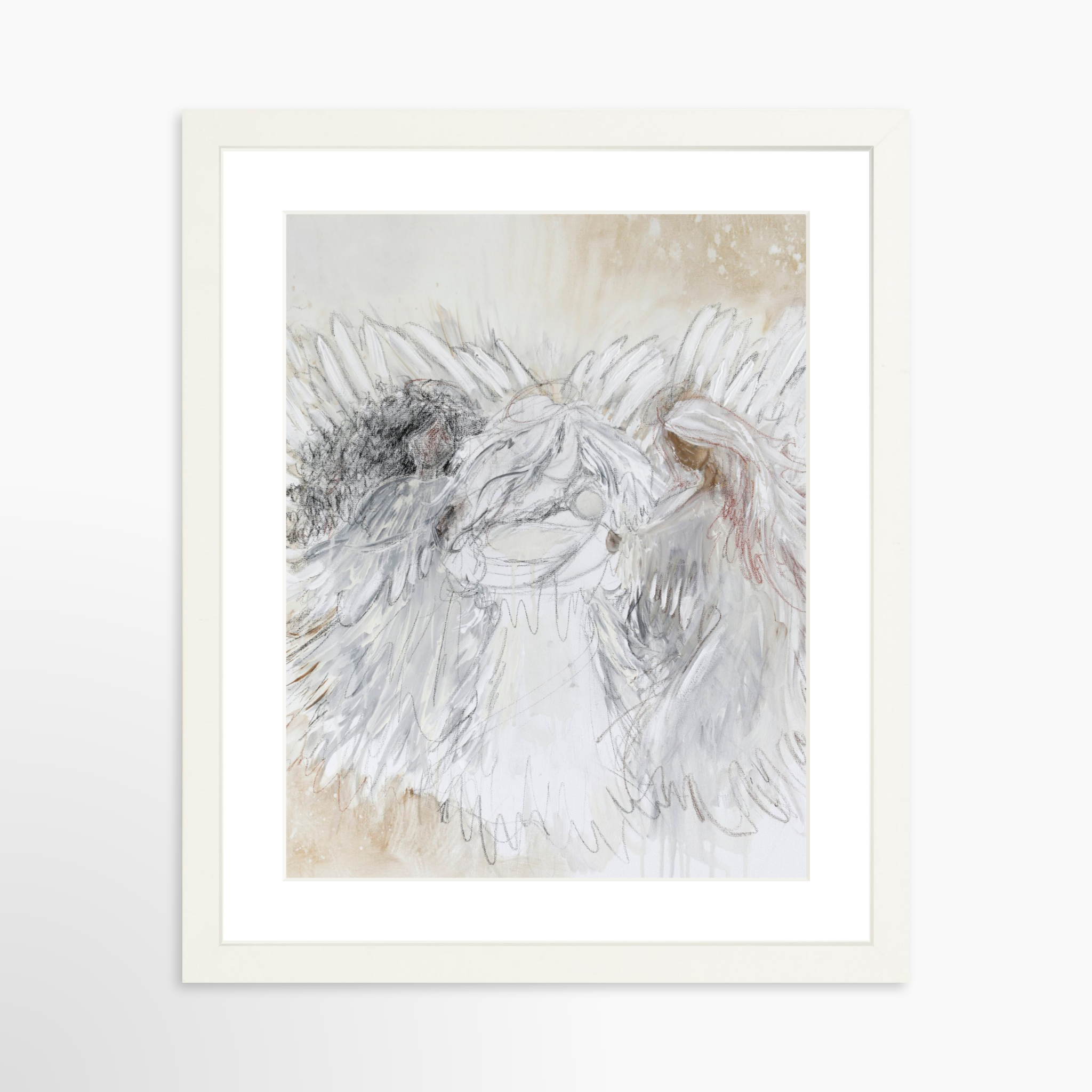 11x14 / White Frame + White Mat