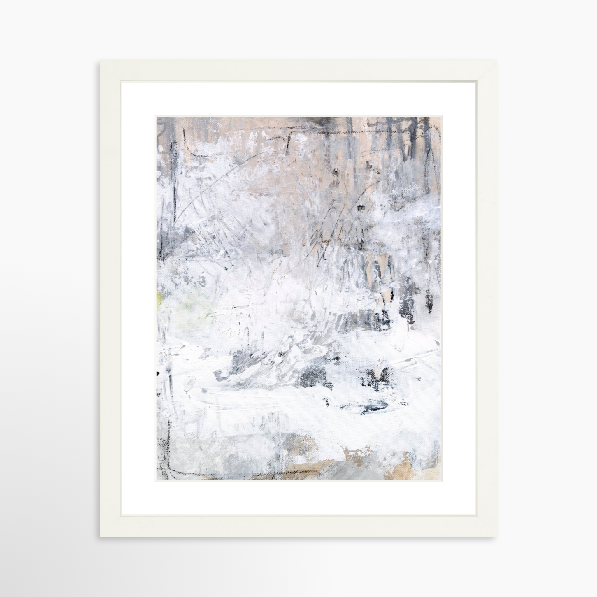 11x14 / White Frame + White Mat