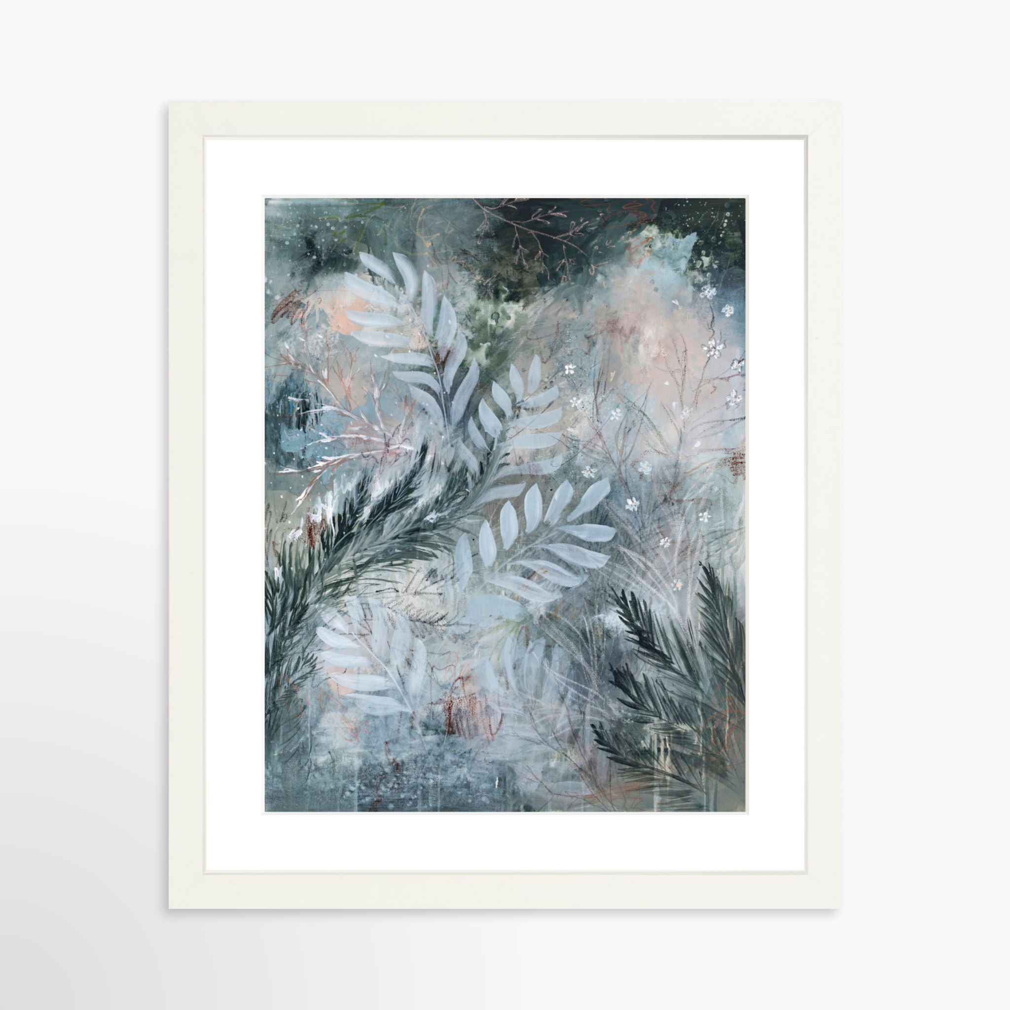 11x14 / White Frame + White Mat