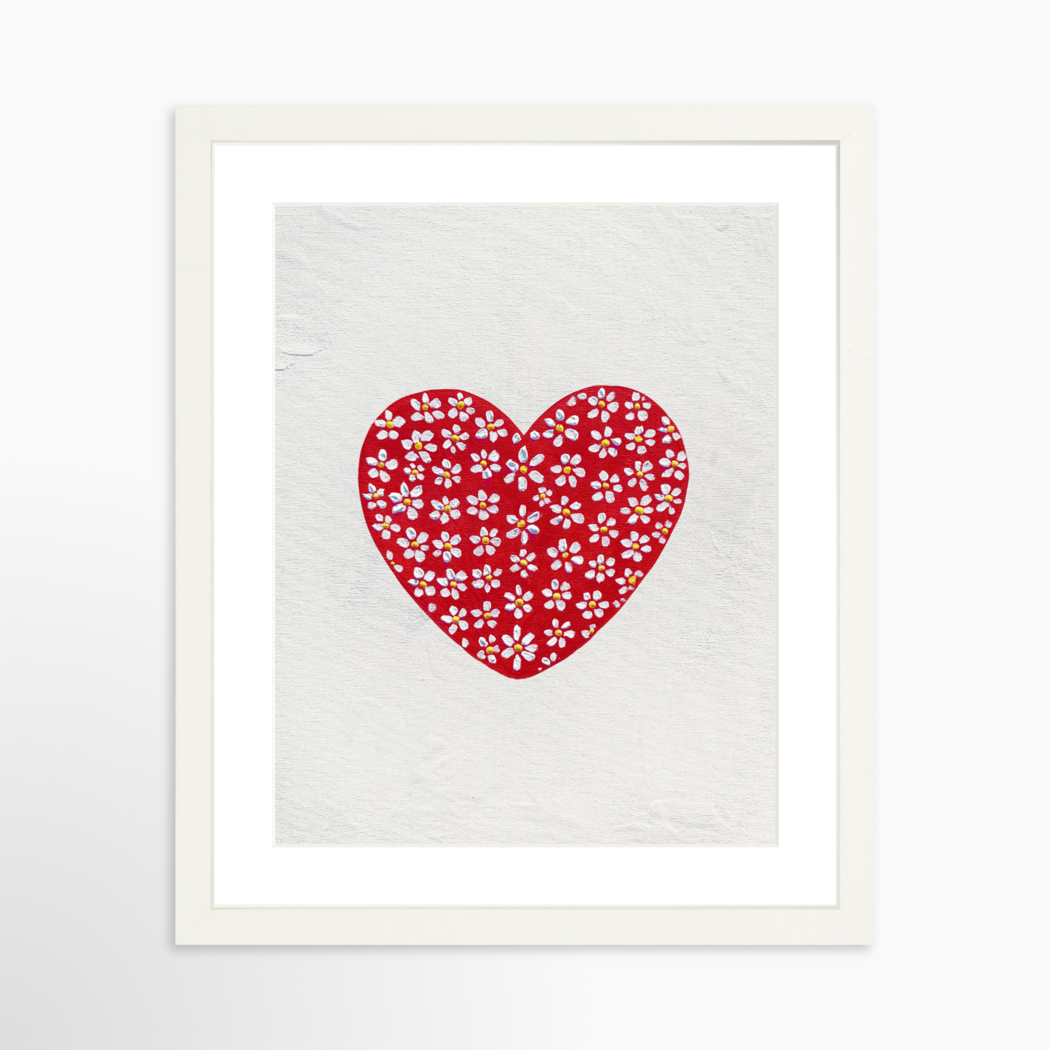 11x14 / White Frame + White Mat