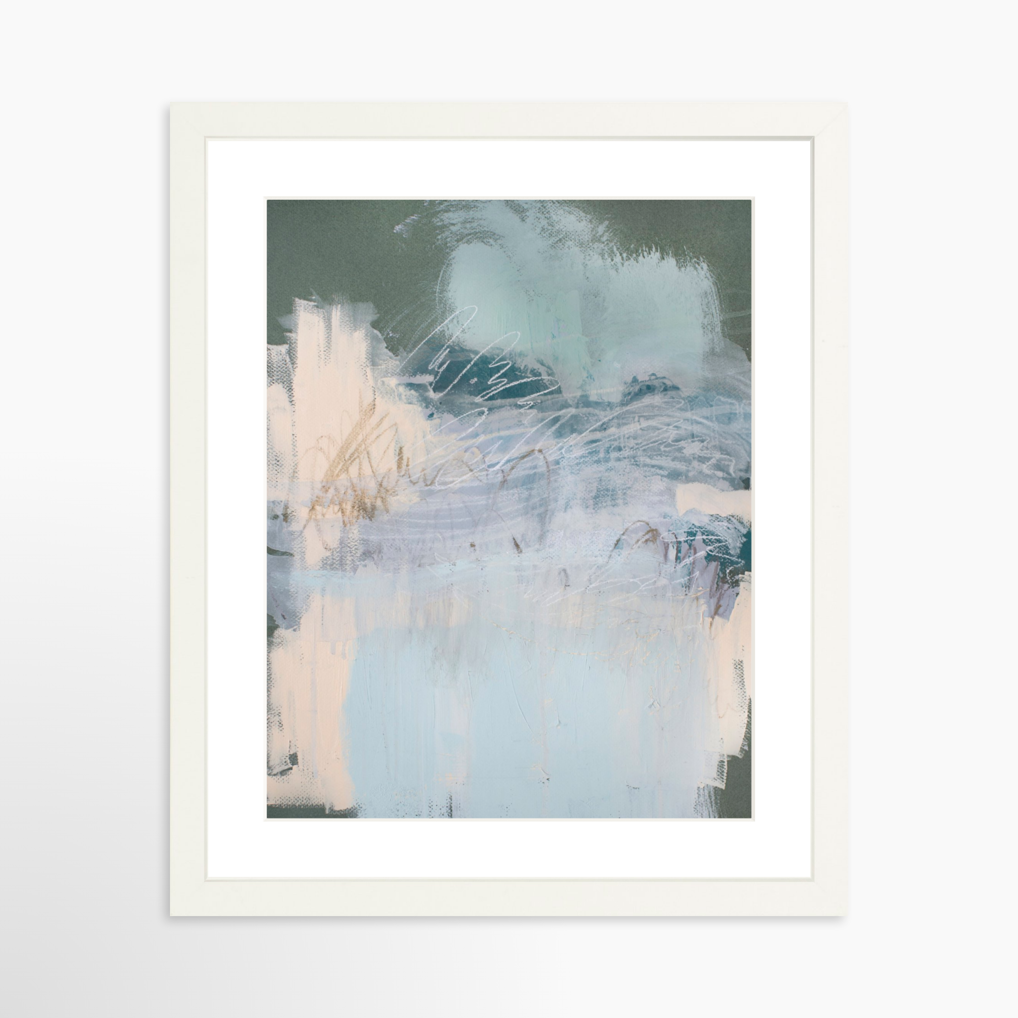 11x14 / White Frame + White Mat