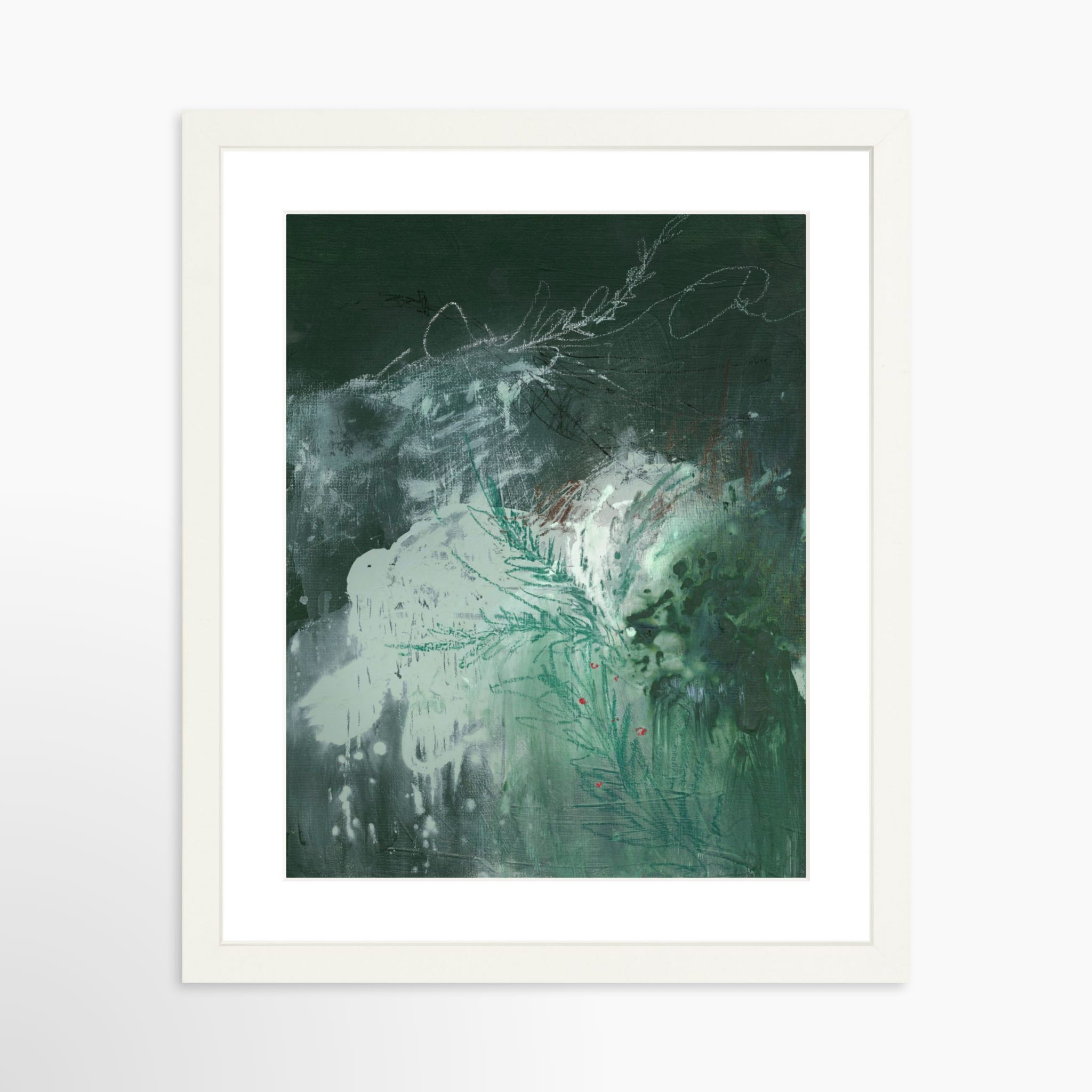 11x14 / White Frame + White Mat