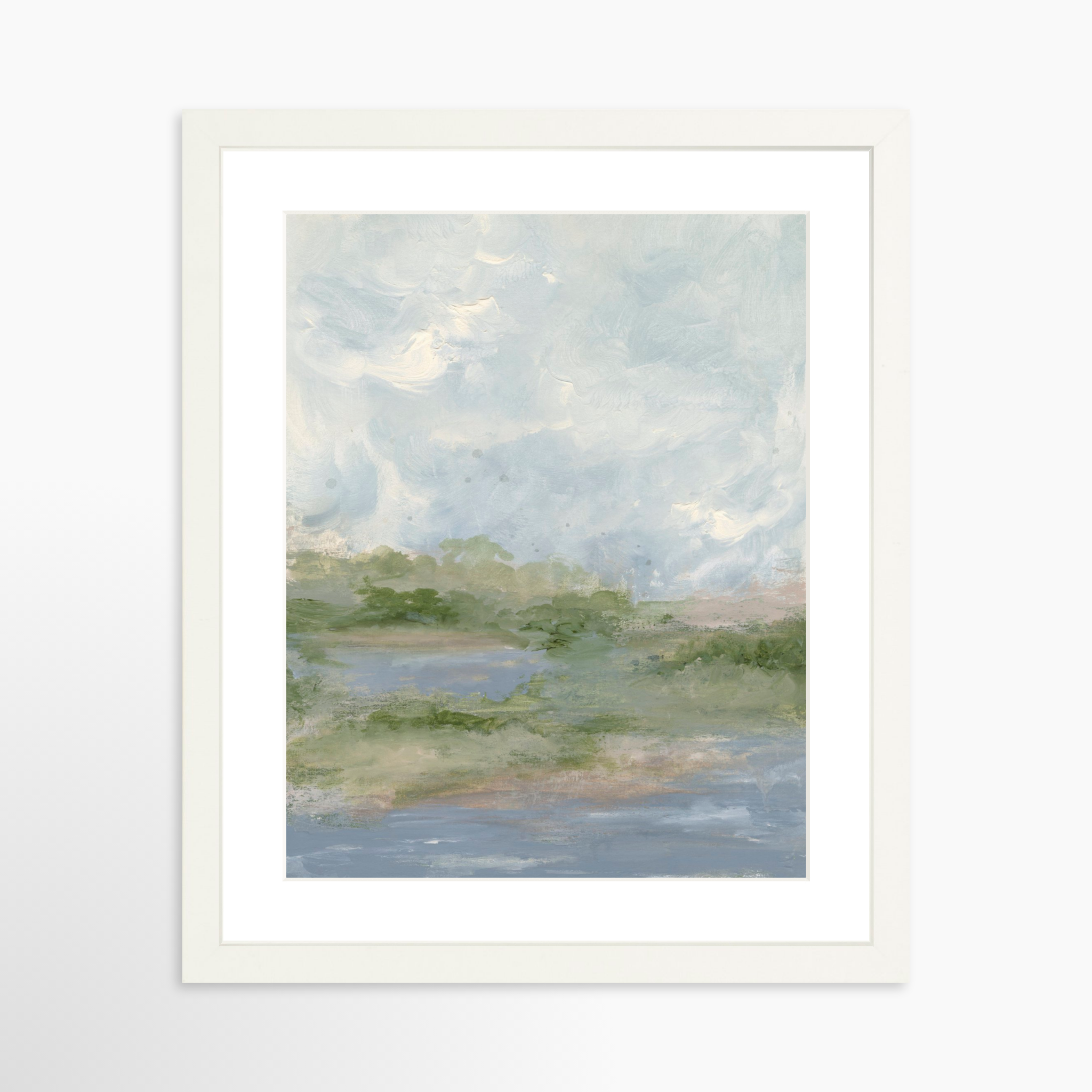 11x14 / White Frame + White Mat