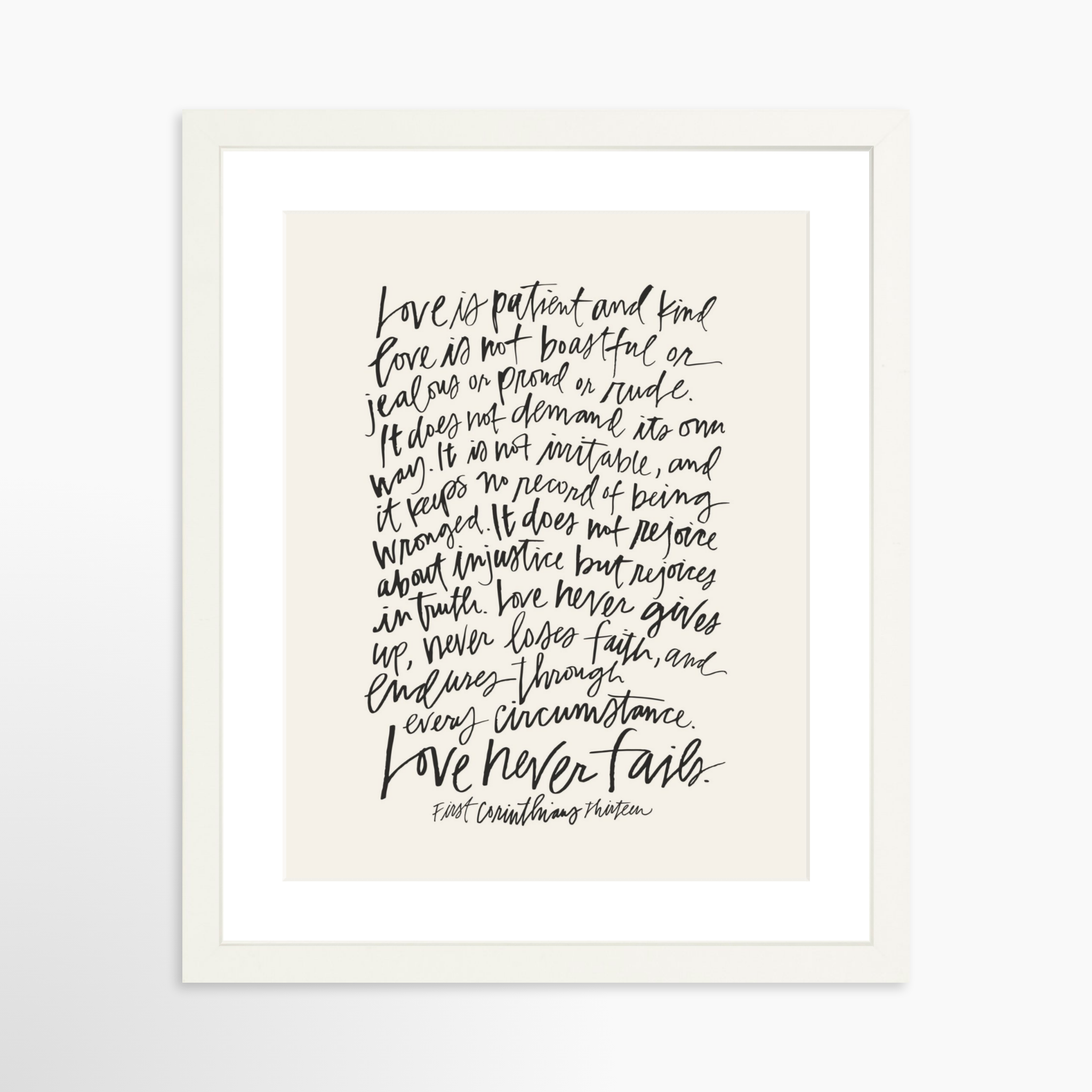11x14 / White Frame + White Mat