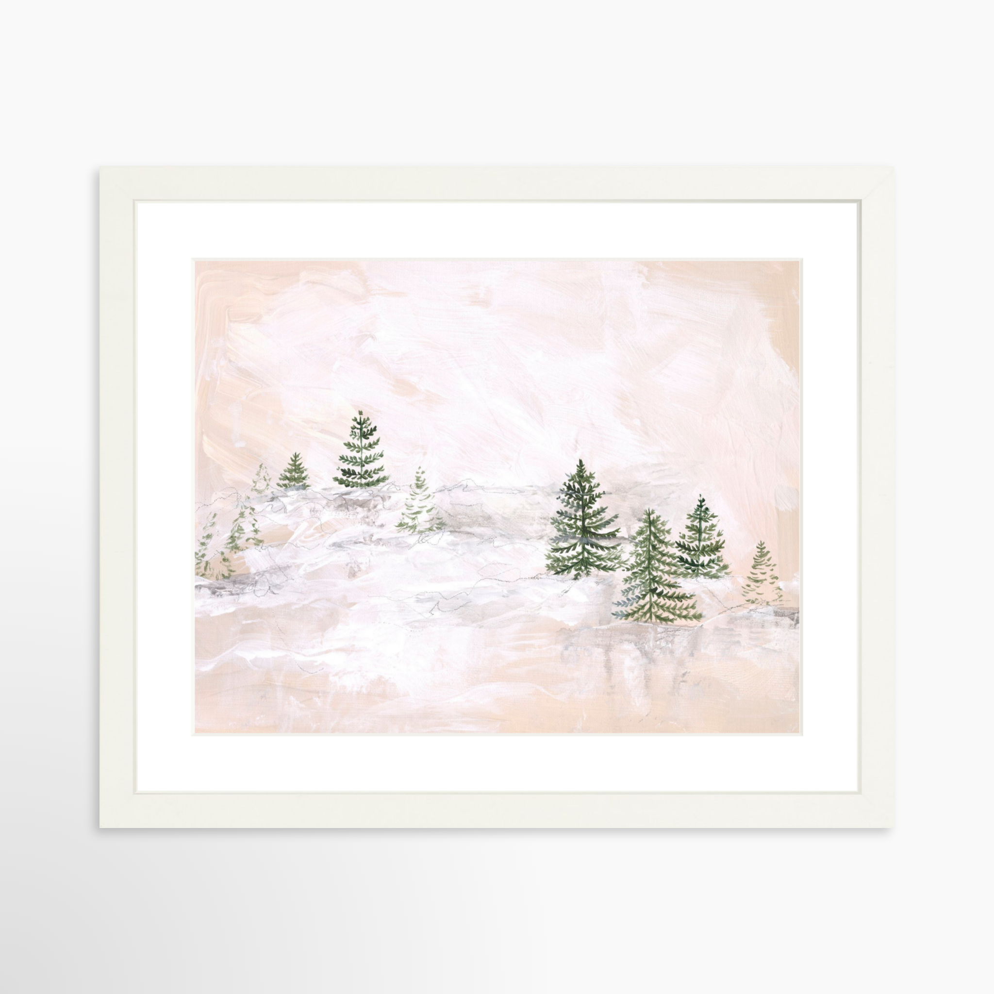 14x11 / White Frame + White Mat