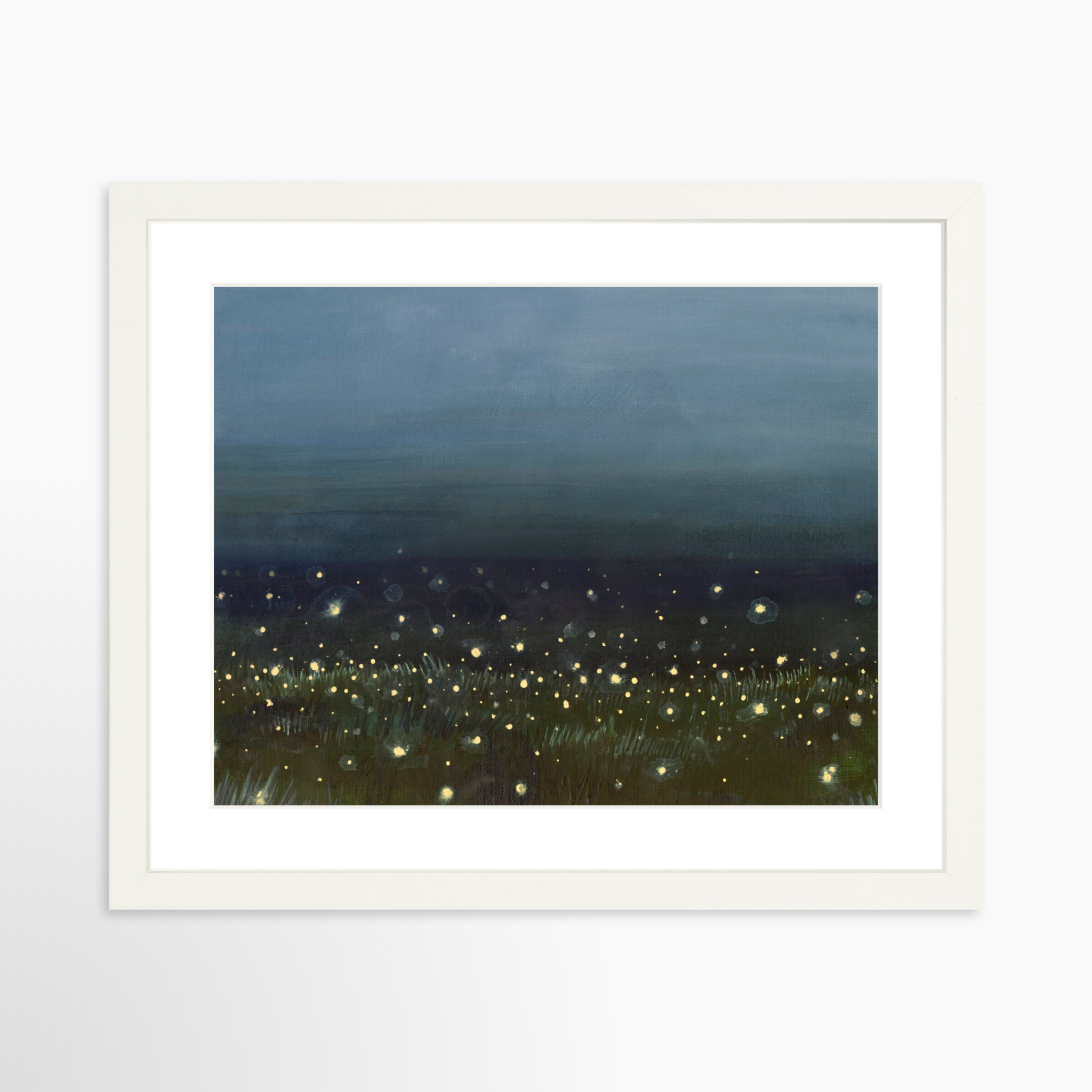 14x11 / White Frame + White Mat