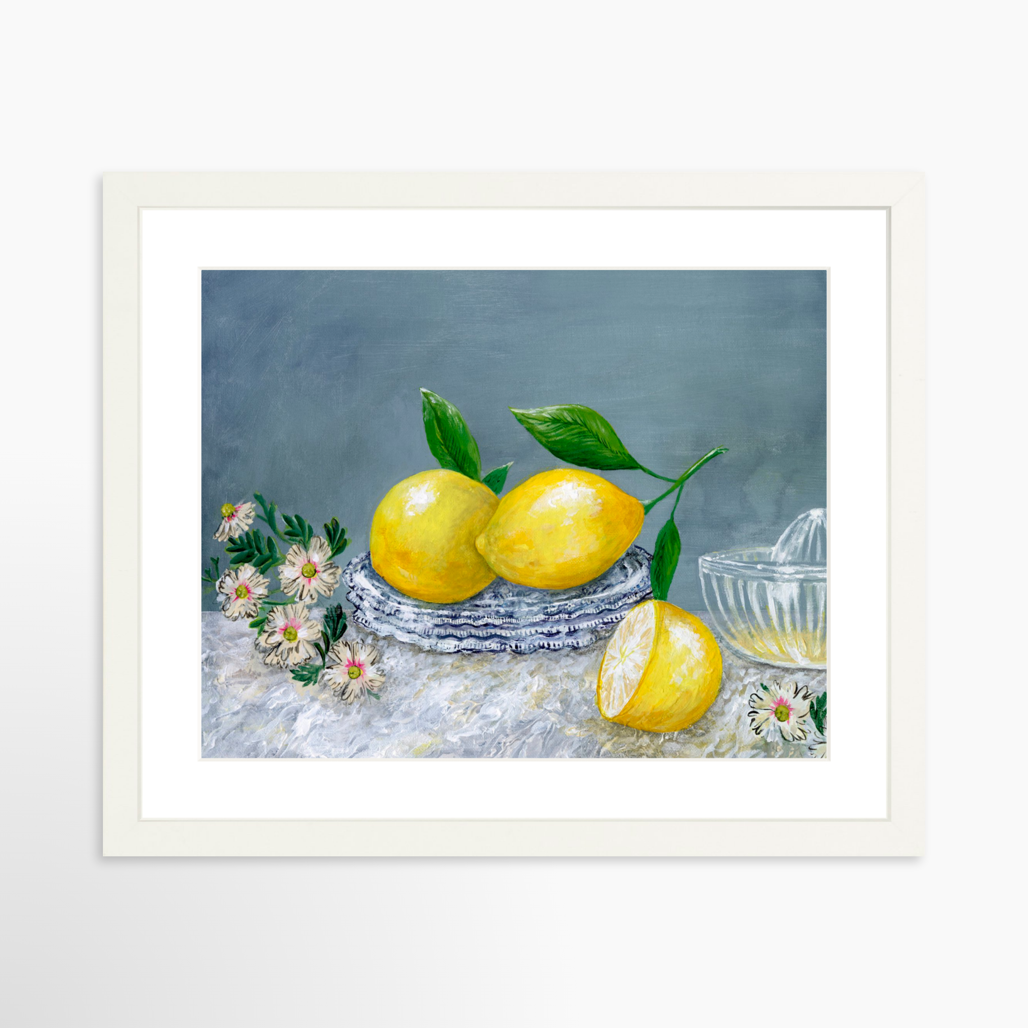 14x11 / White Frame + White Mat