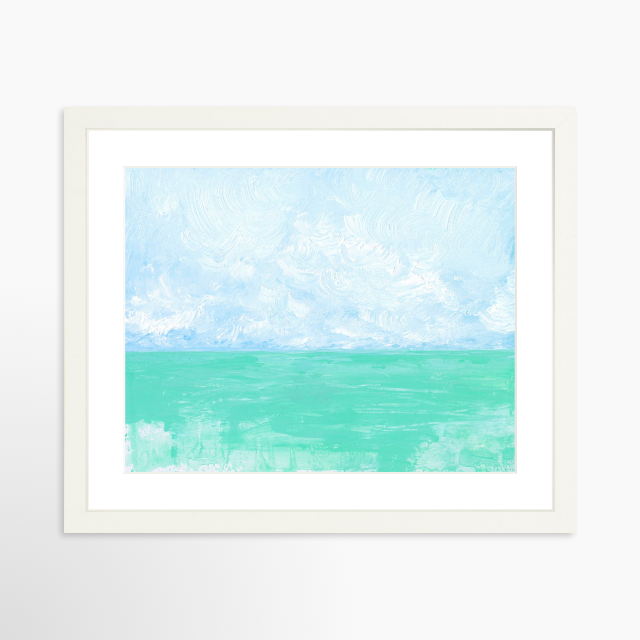 14x11 / White Frame + White Mat