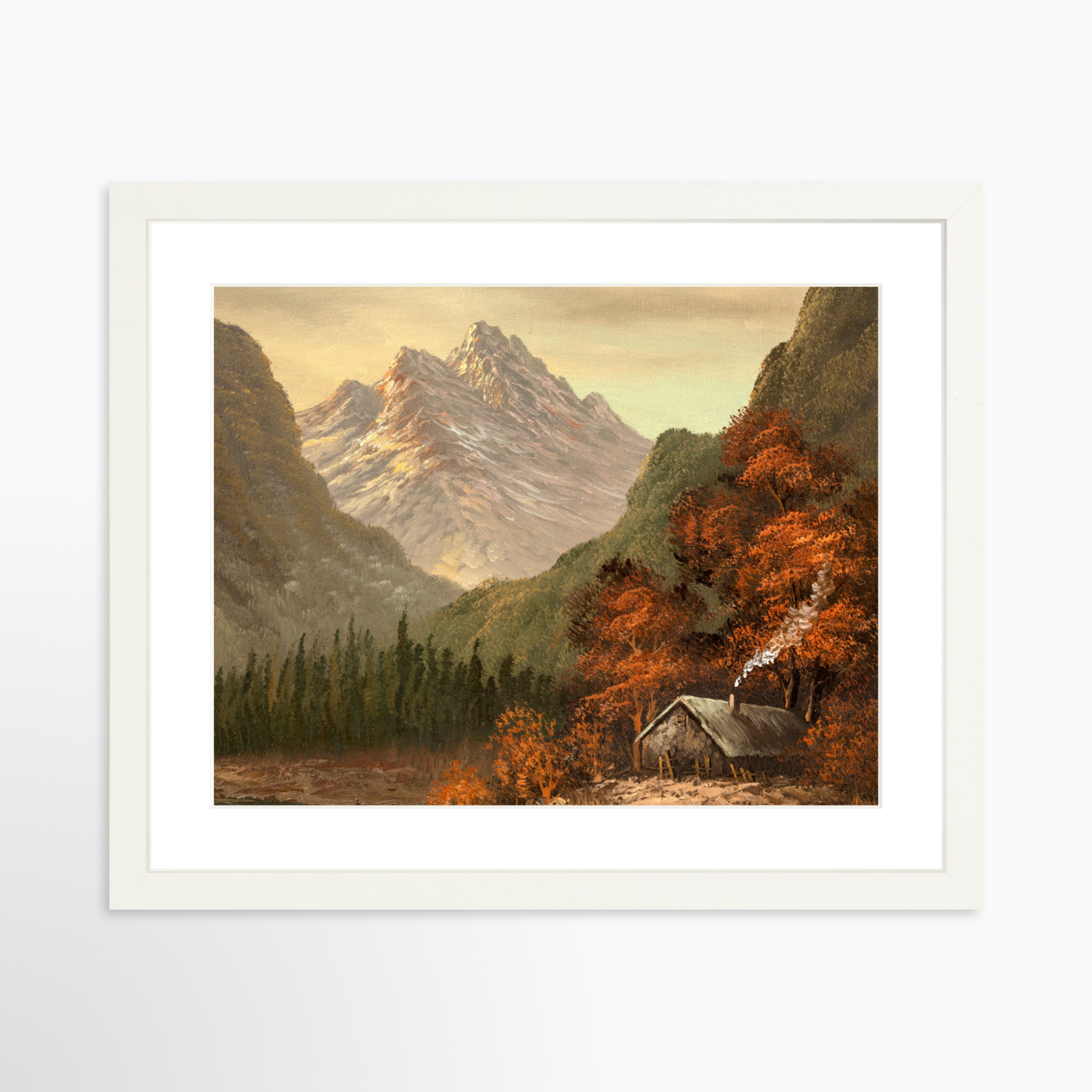 14x11 / White Frame + White Mat