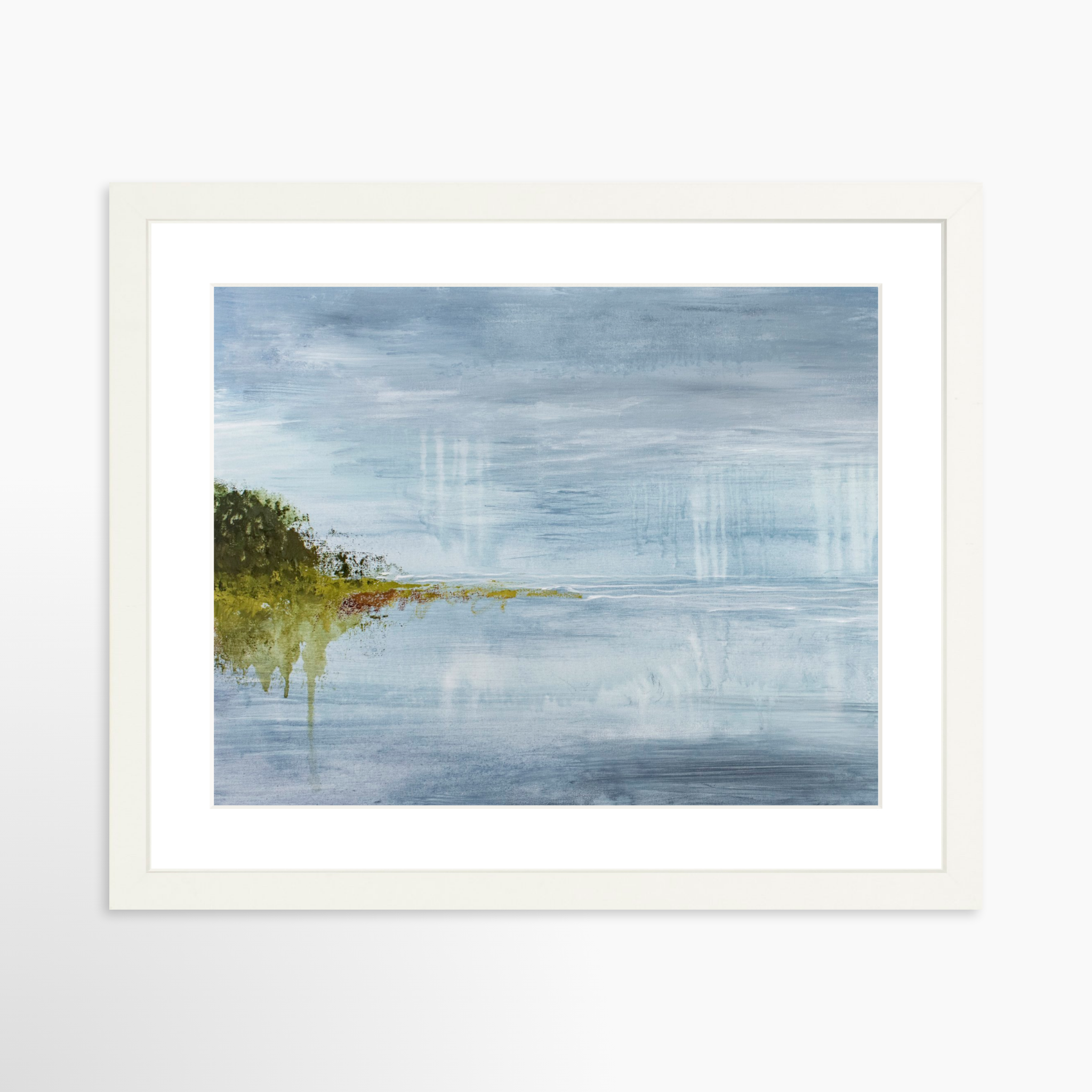 14x11 / White Frame + White Mat