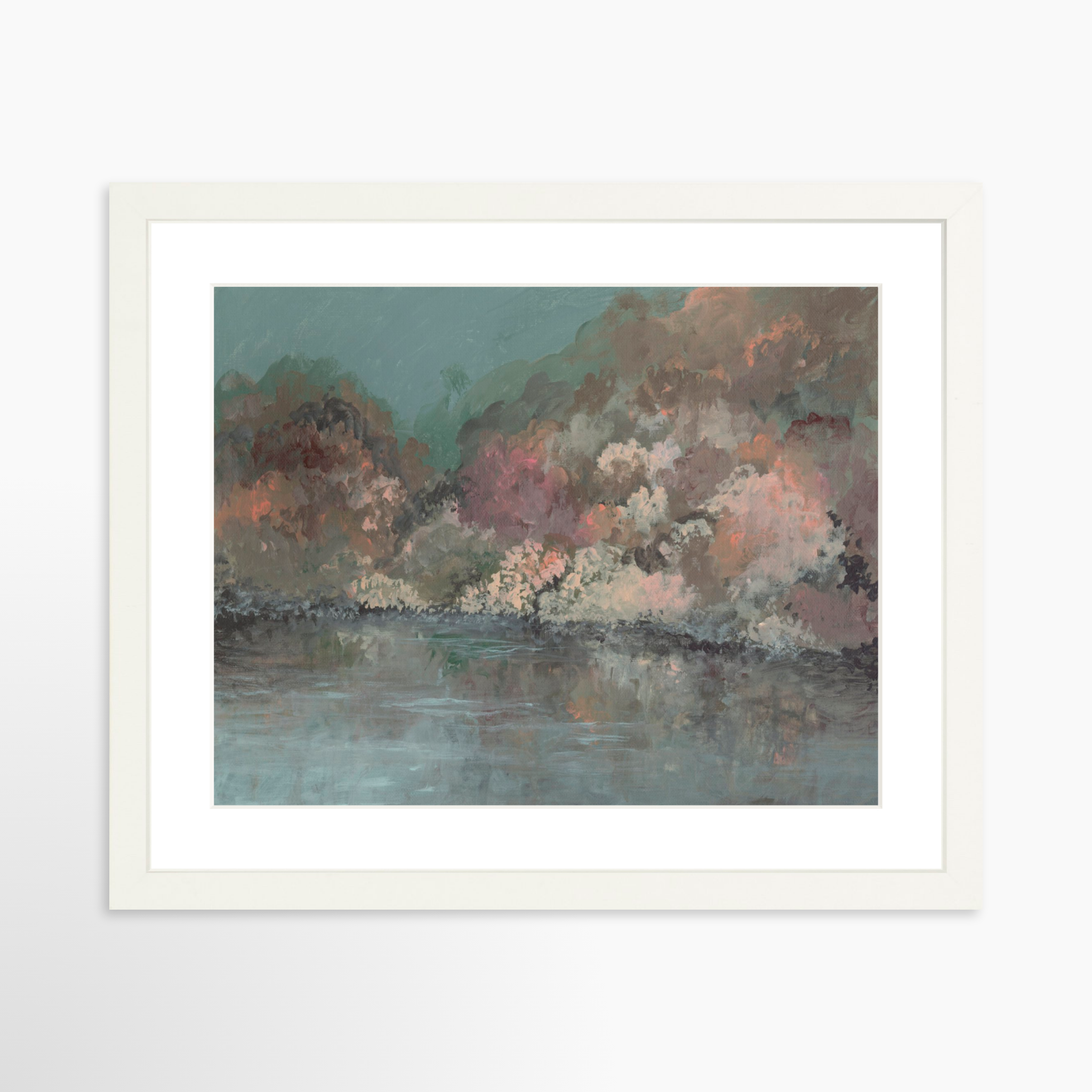 14x11 / White Frame + White Mat