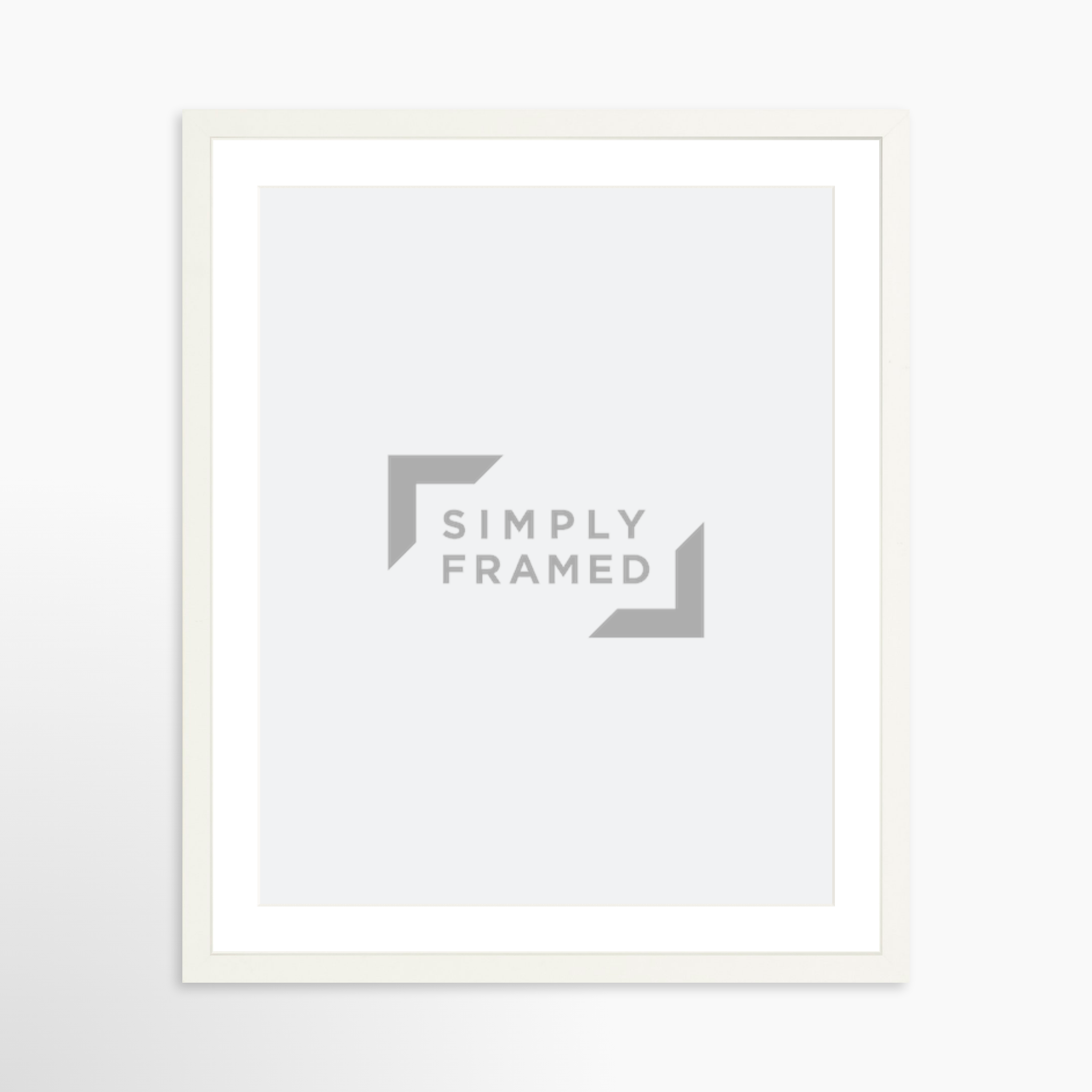 16x20 / White Frame + White Mat