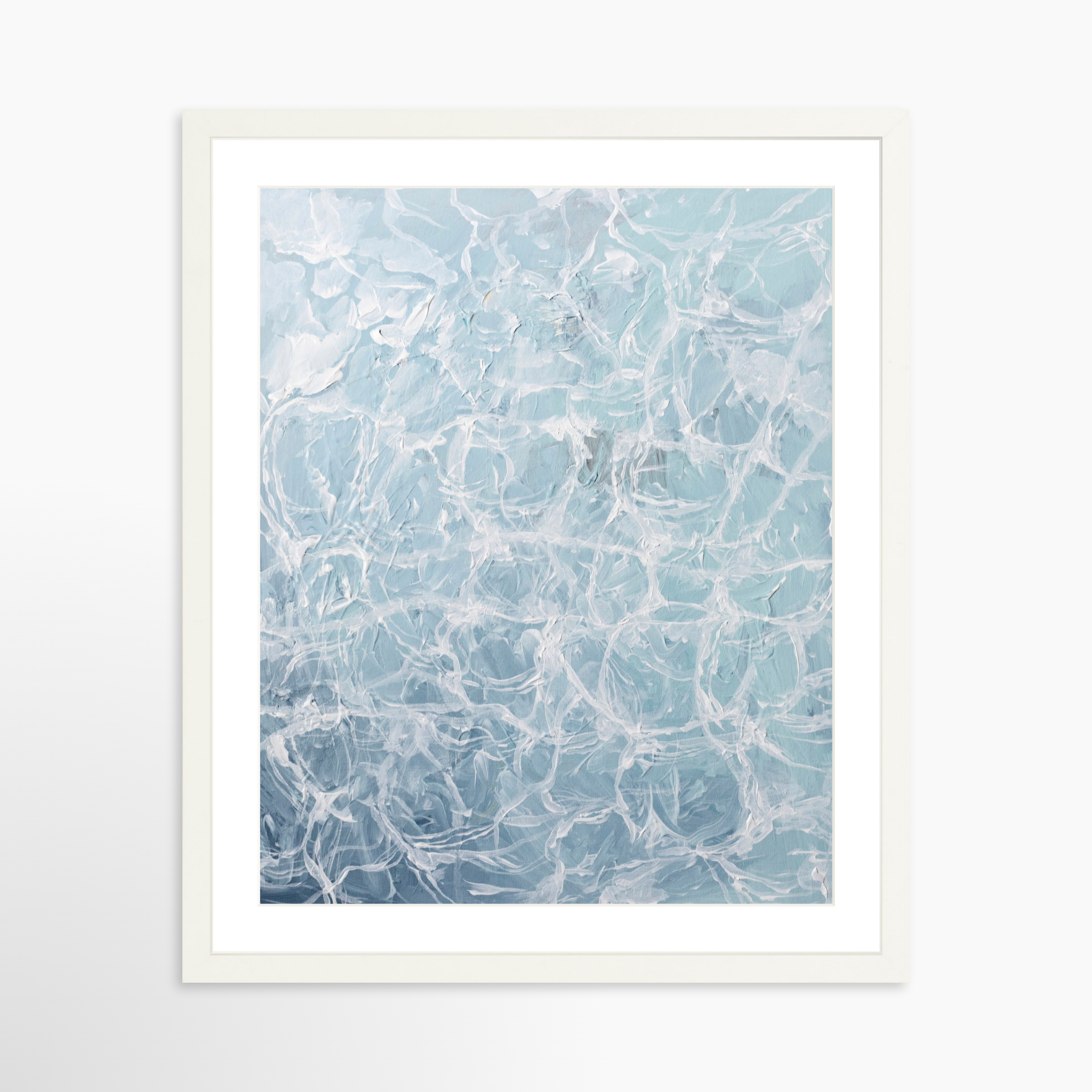 16x20 / White Frame + White Mat