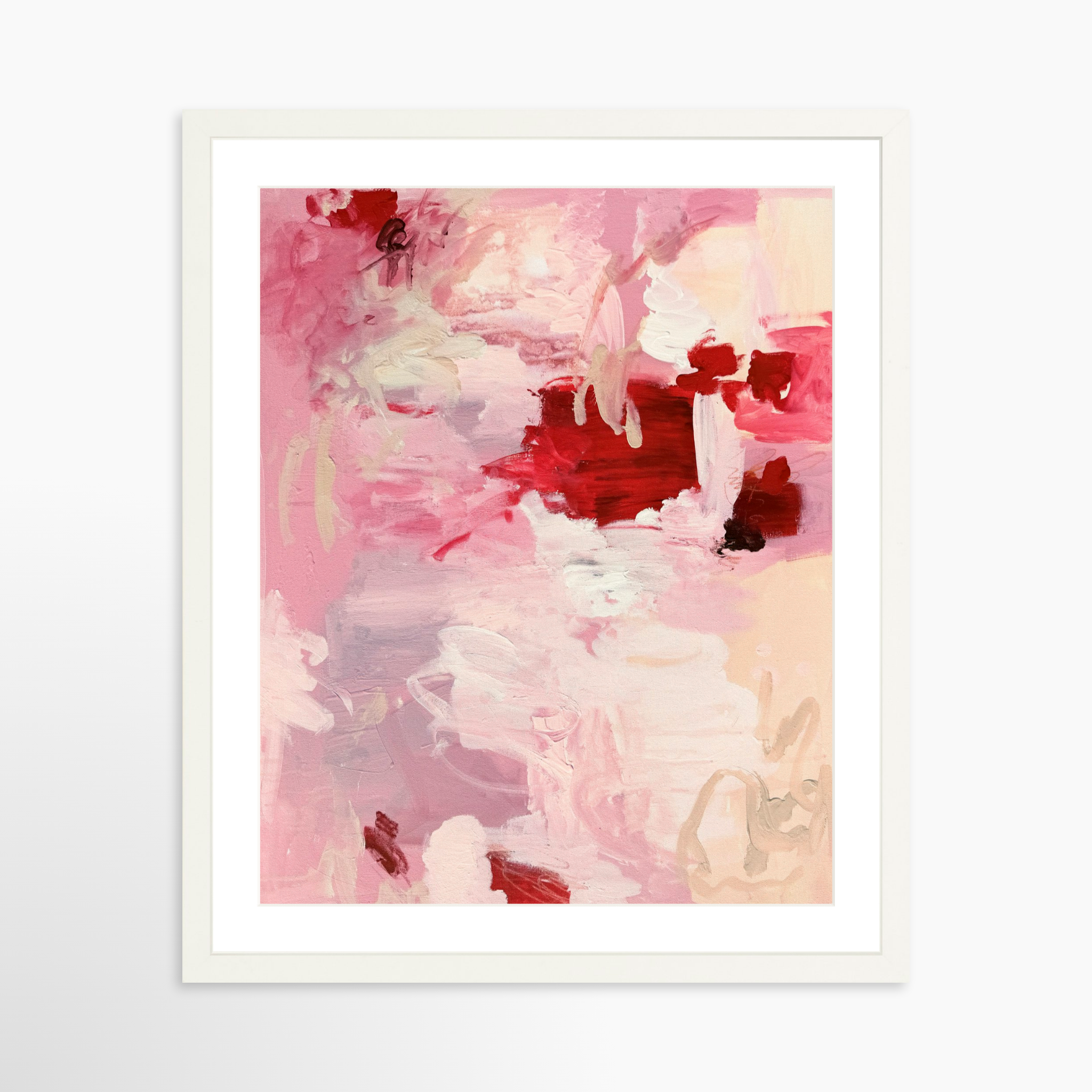 16x20 / White Frame + White Mat