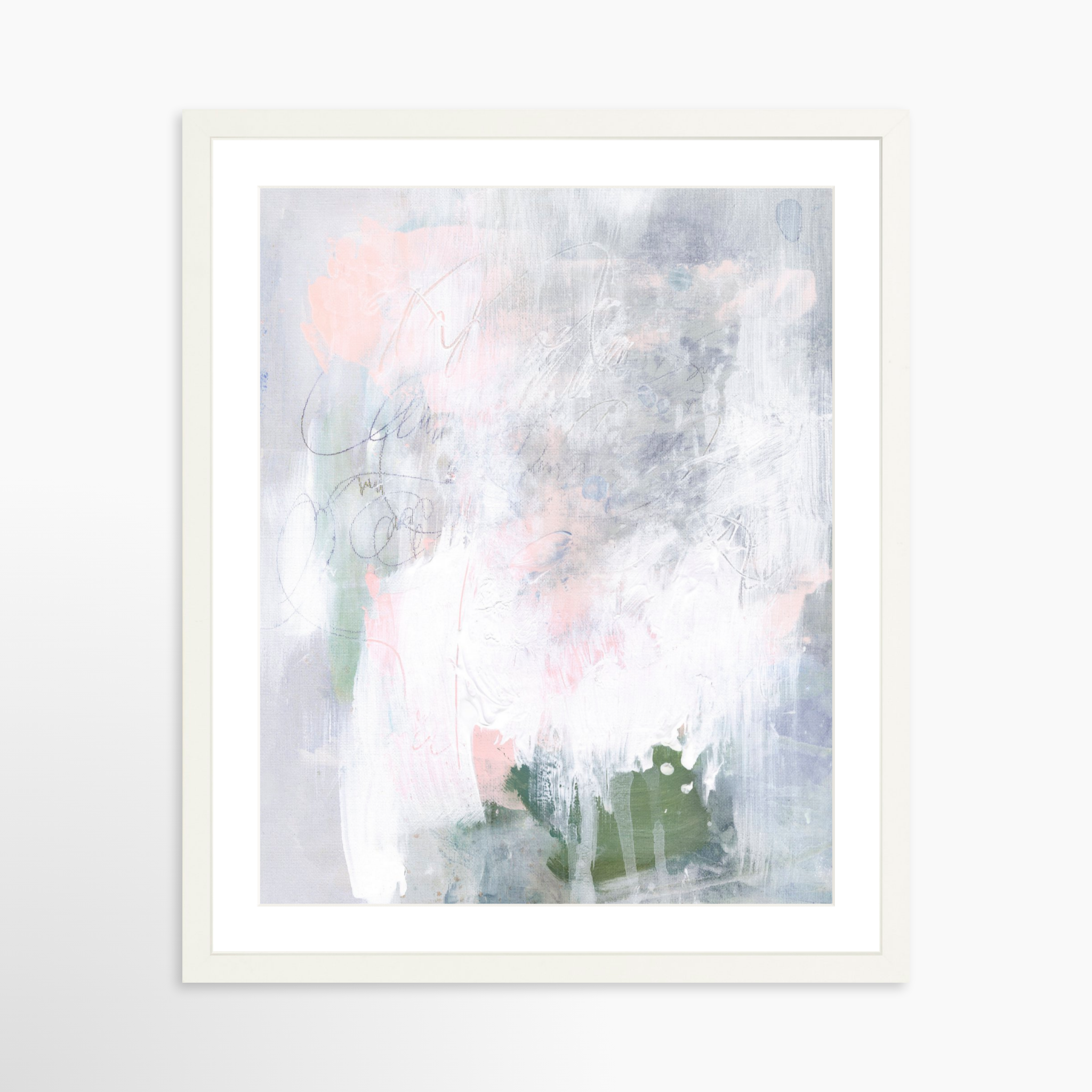 16x20 / White Frame + White Mat