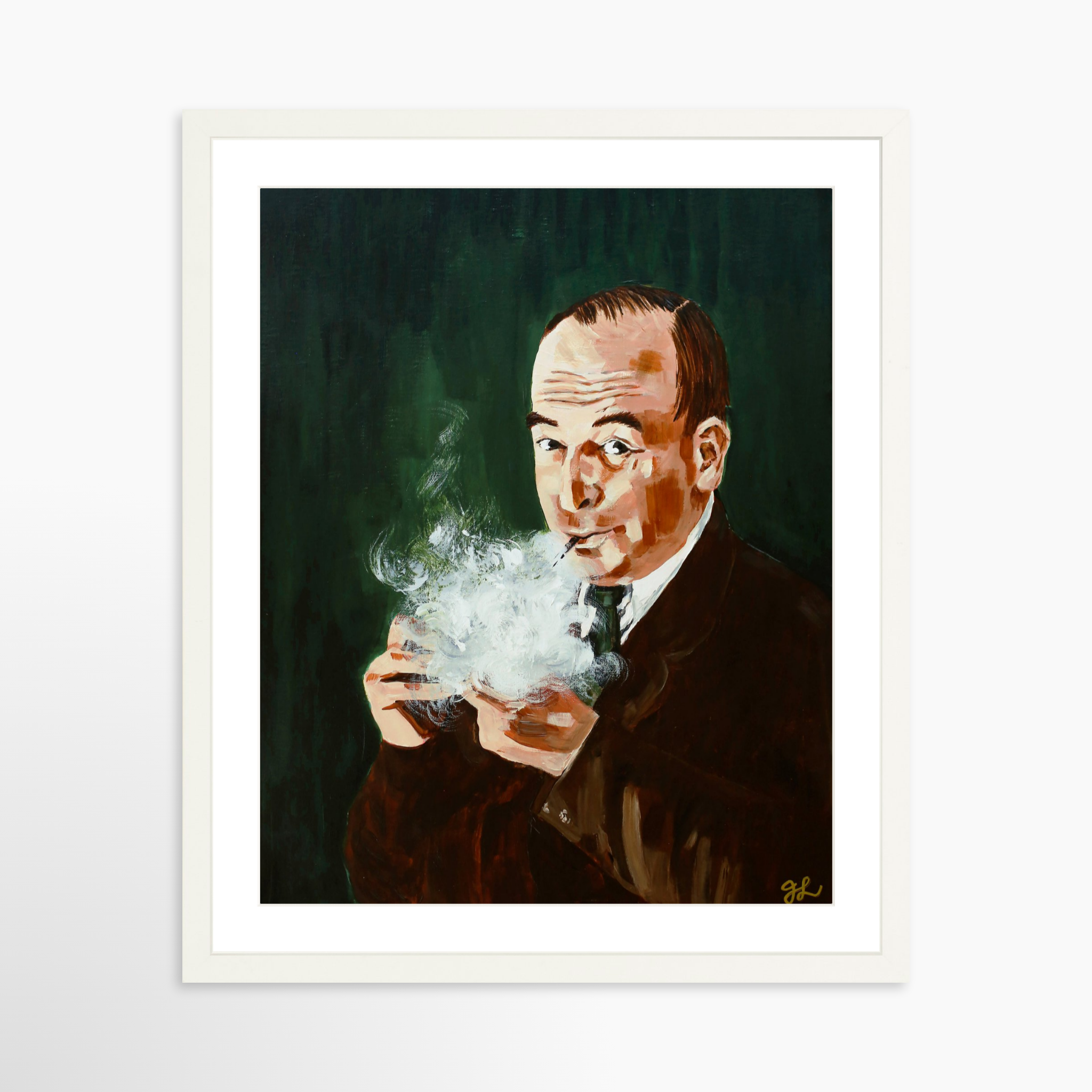 16x20 / White Frame + White Mat