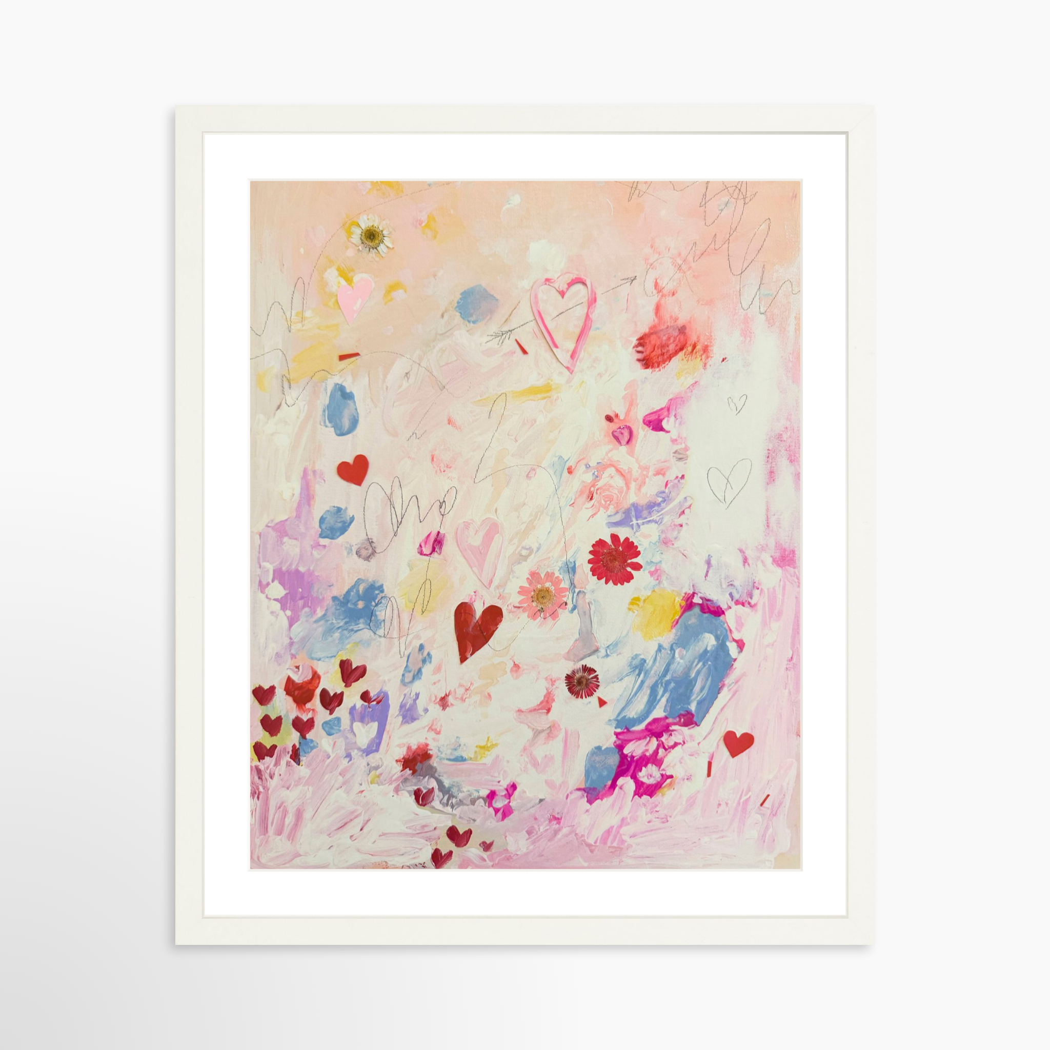 16x20 / White Frame + White Mat