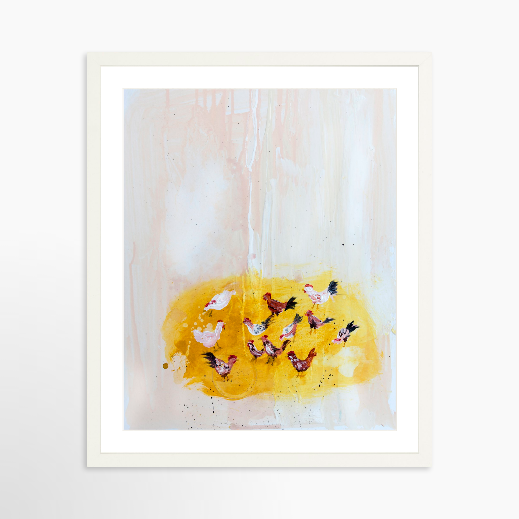 16x20 / White Frame + White Mat