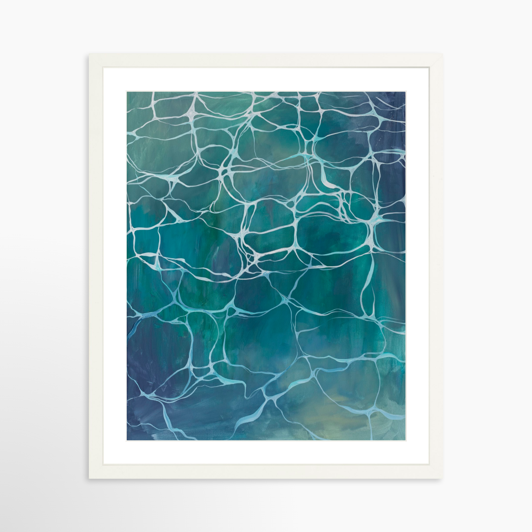 16x20 / White Frame + White Mat