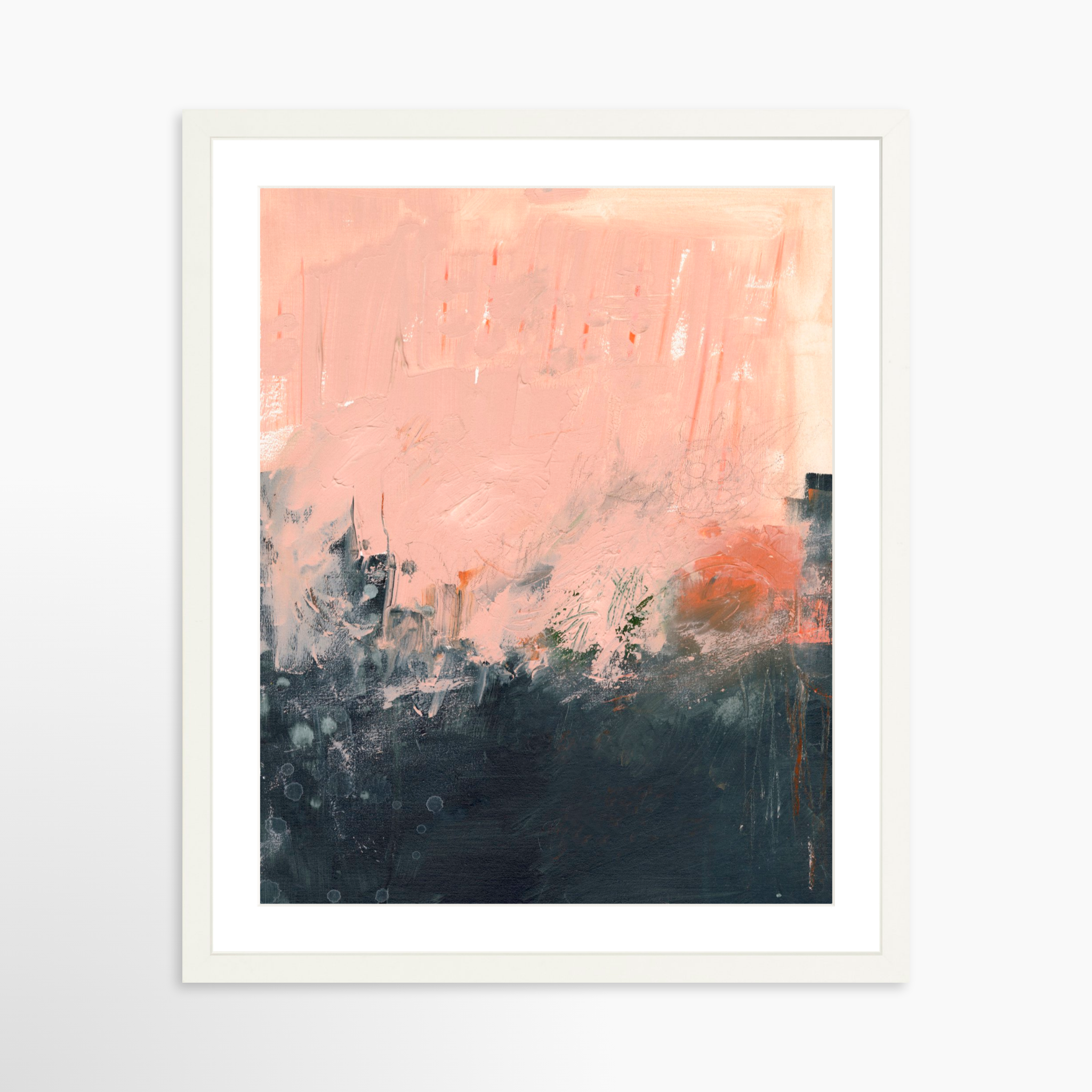 16x20 / White Frame + White Mat