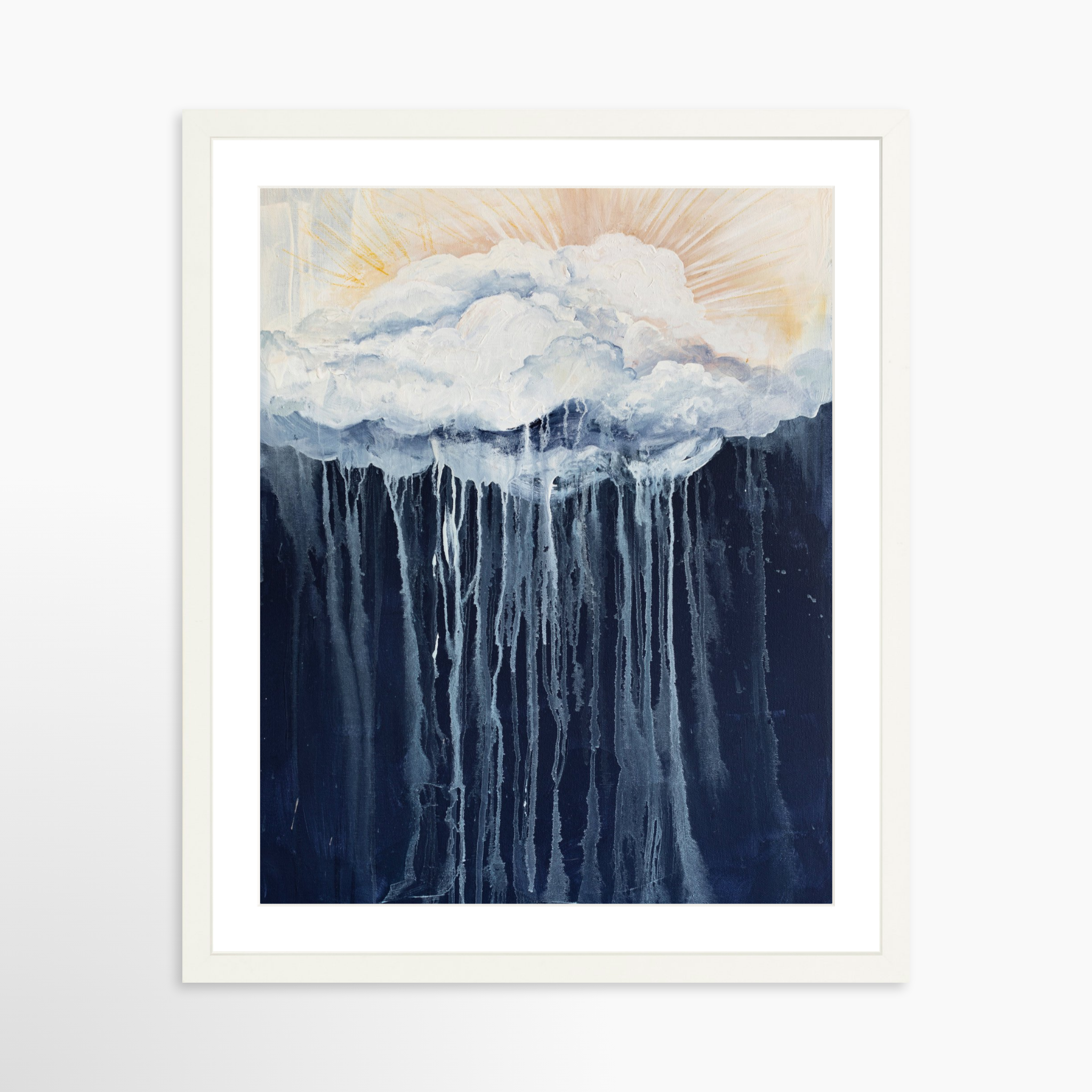 16x20 / White Frame + White Mat