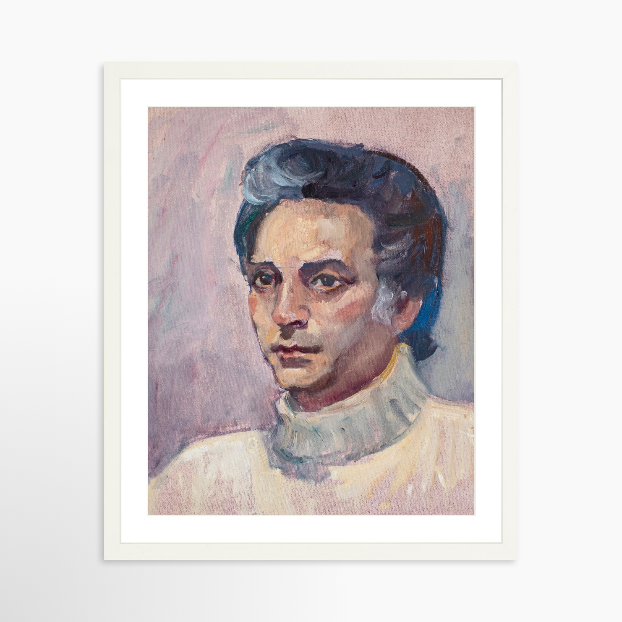 16x20 / White Frame + White Mat
