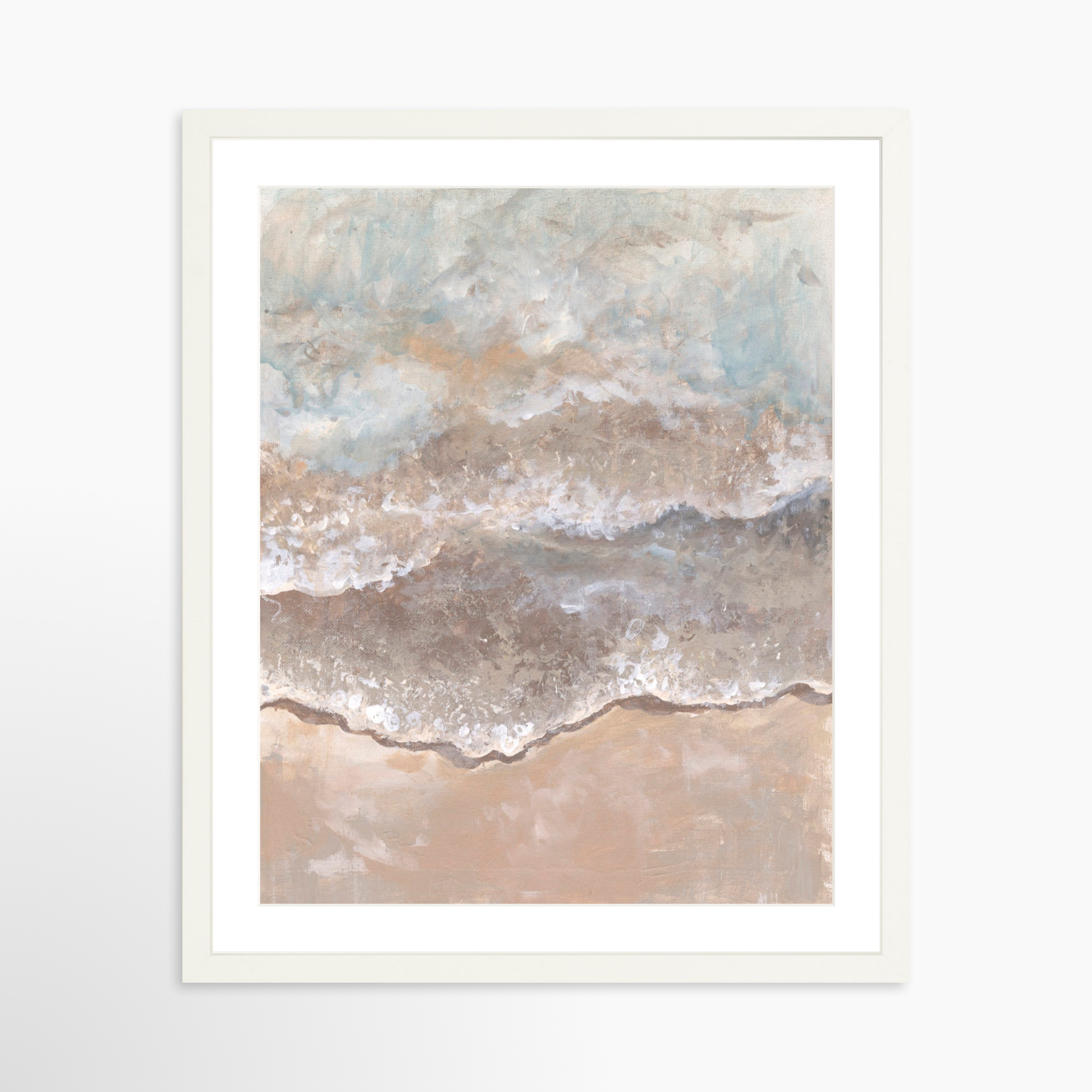 16x20 / White Frame + White Mat