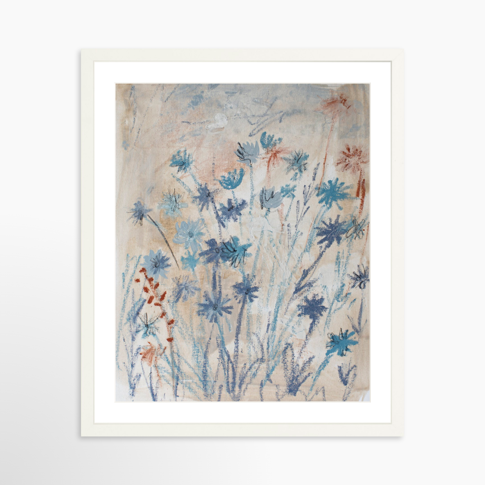 16x20 / White Frame + White Mat