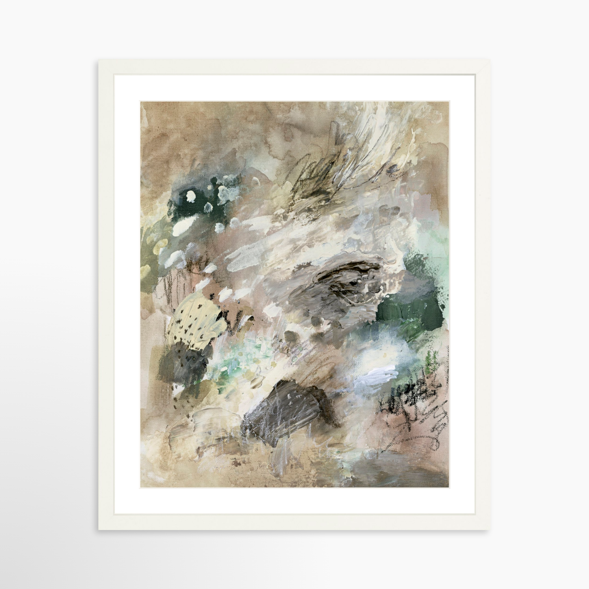 16x20 / White Frame + White Mat