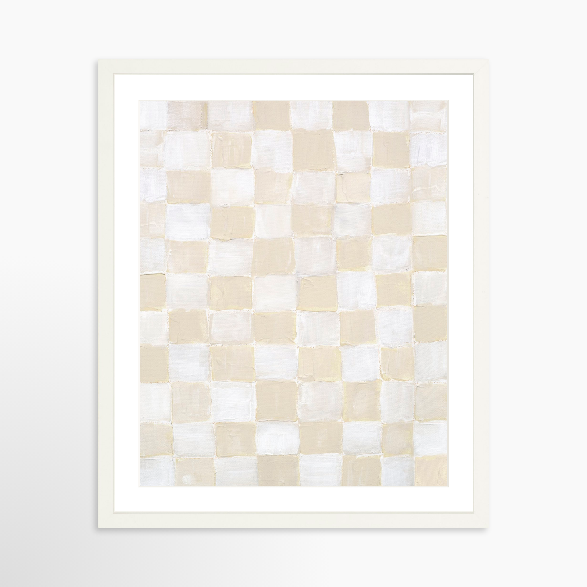16x20 / White Frame + White Mat