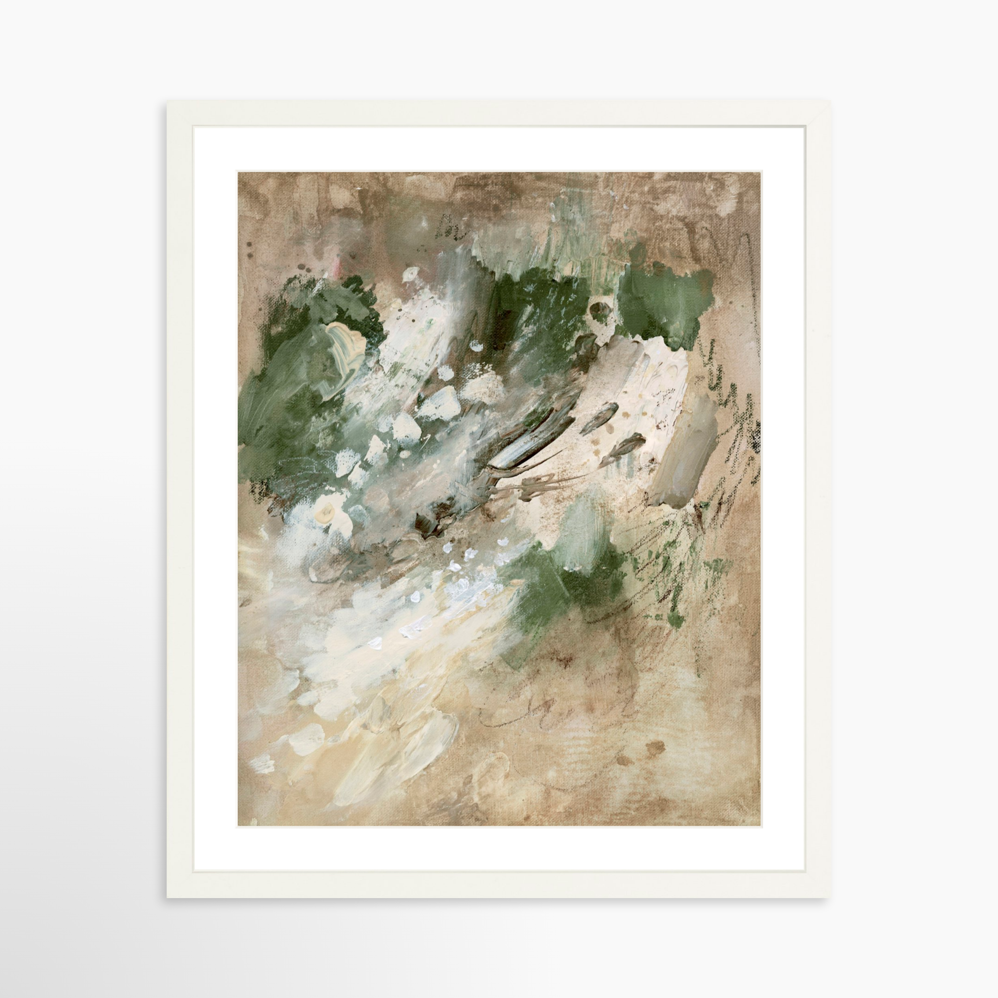 16x20 / White Frame + White Mat