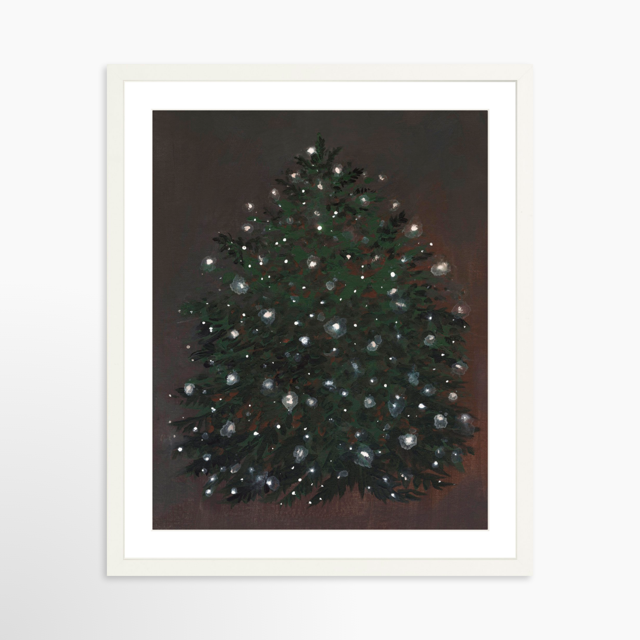 16x20 / White Frame + White Mat