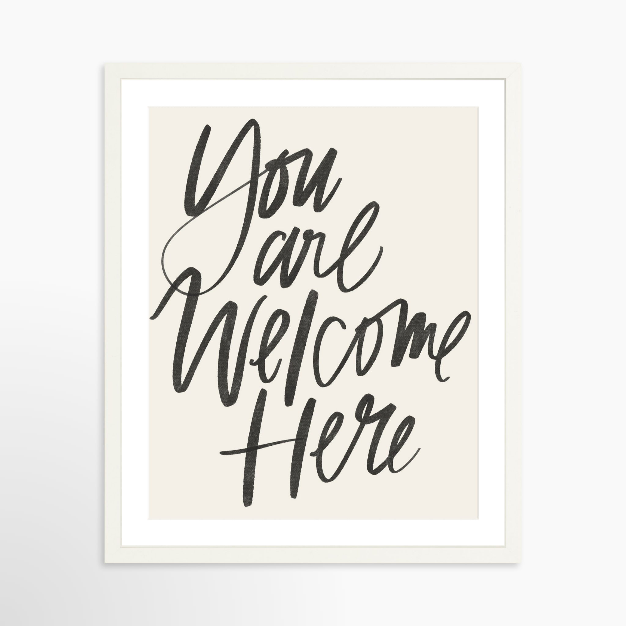 16x20 / White Frame + White Mat