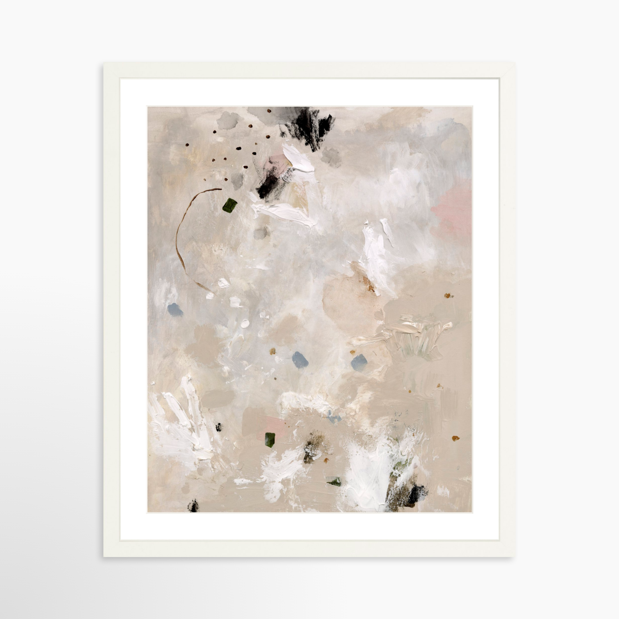 16x20 / White Frame + White Mat